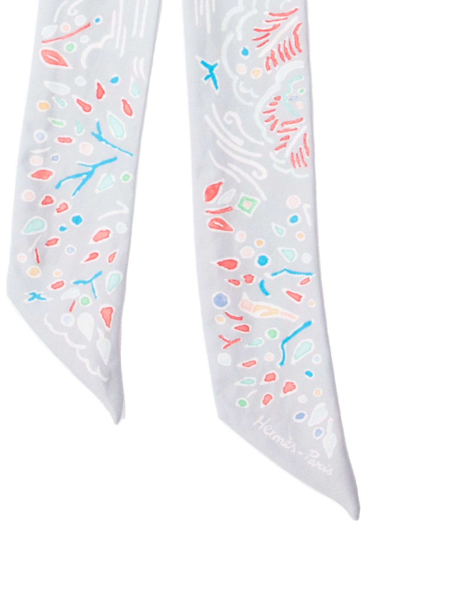 Hermès Isola Di Primavera Silk Twilly Scarf