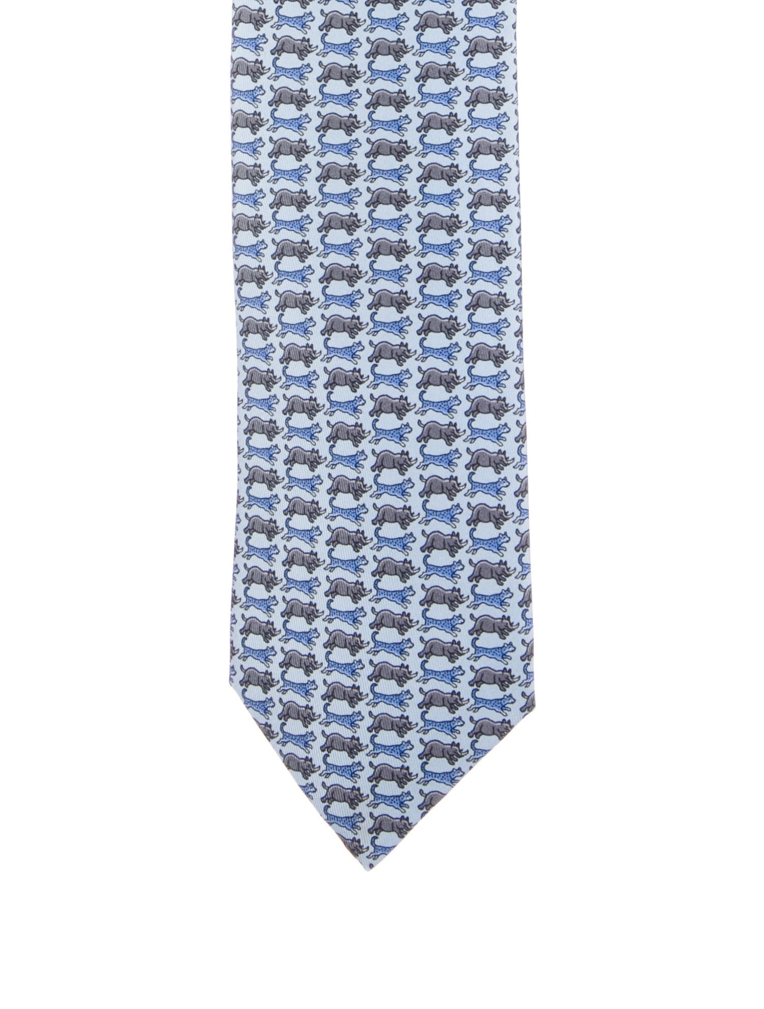 Hermès Silk Print Tie