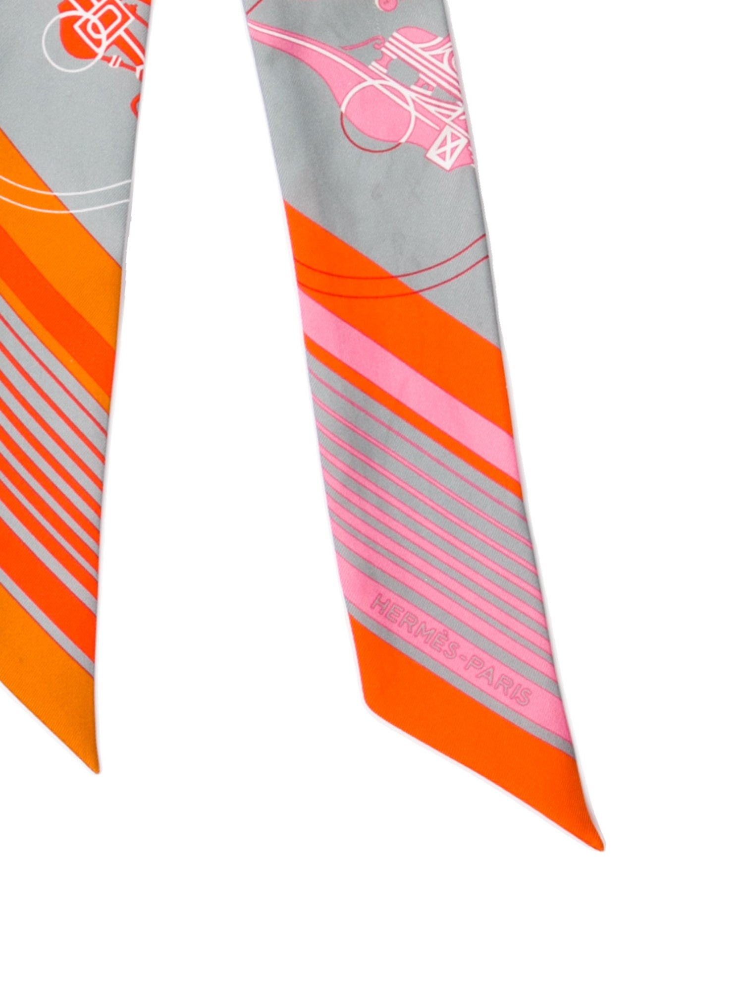 Hermès Ex-Libris Silk Twilly Scarf