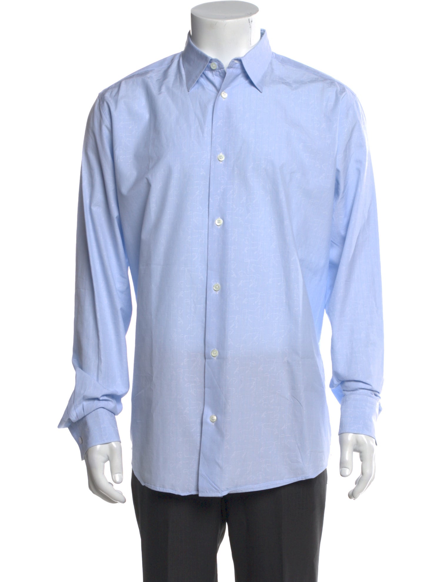 Hermès Long Sleeve Dress Shirt