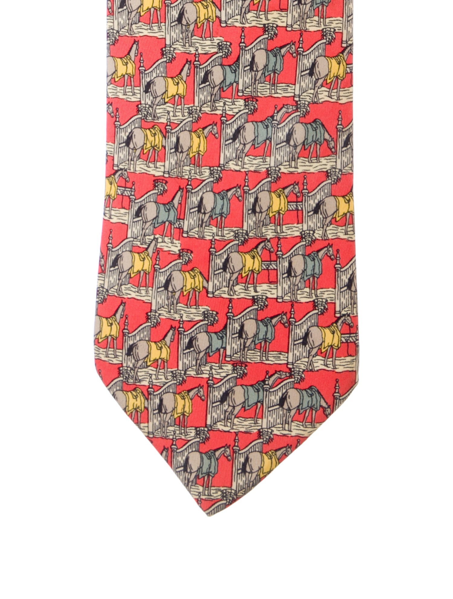 Hermès Silk Print Tie
