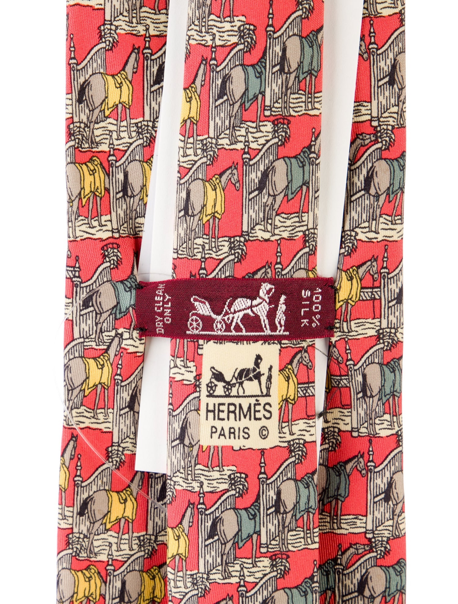 Hermès Silk Print Tie