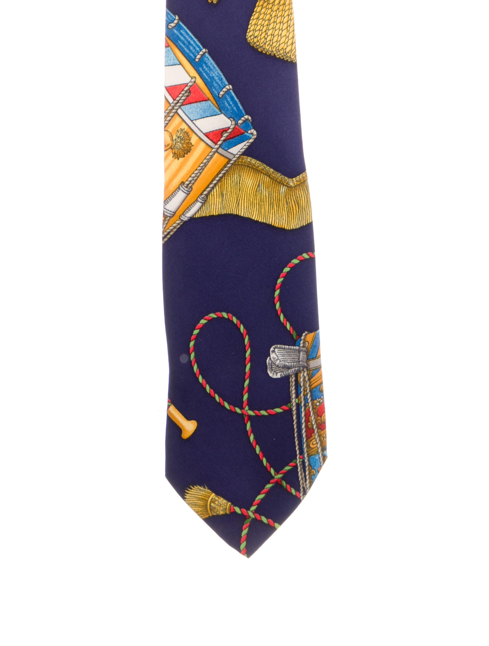 Hermès Silk Printed Tie