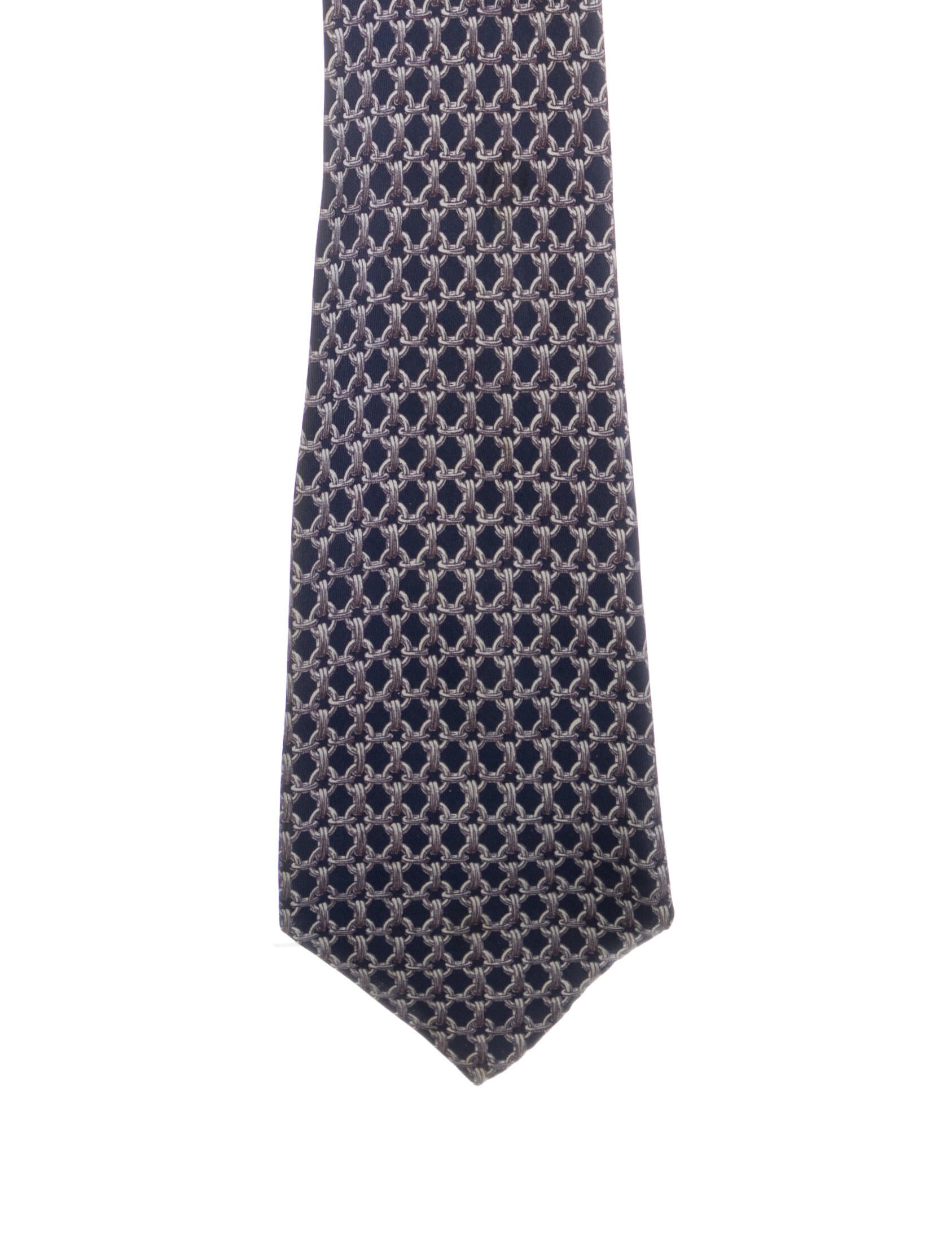 Hermès Silk Printed Tie