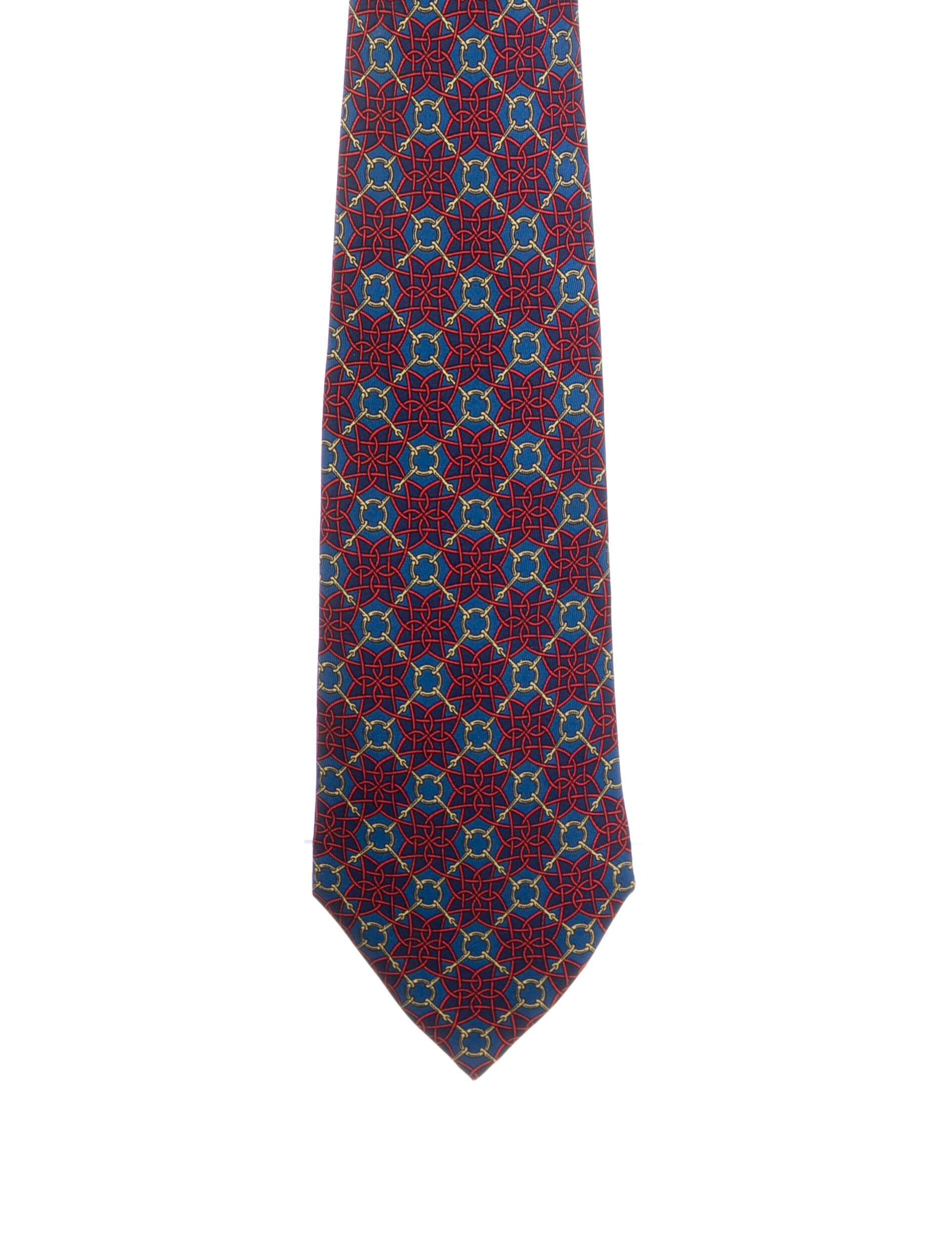 Hermès Silk Printed Tie