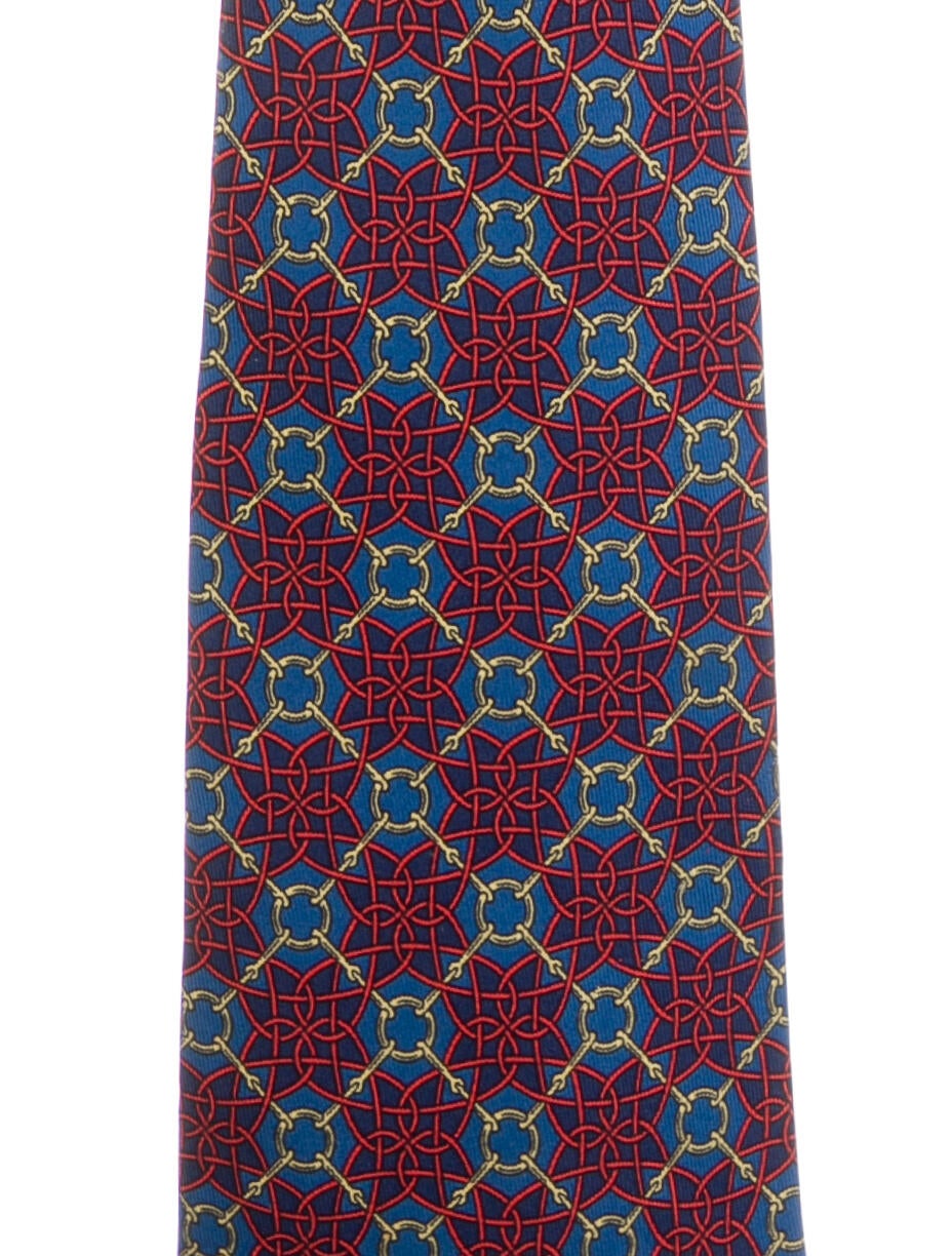 Hermès Silk Printed Tie