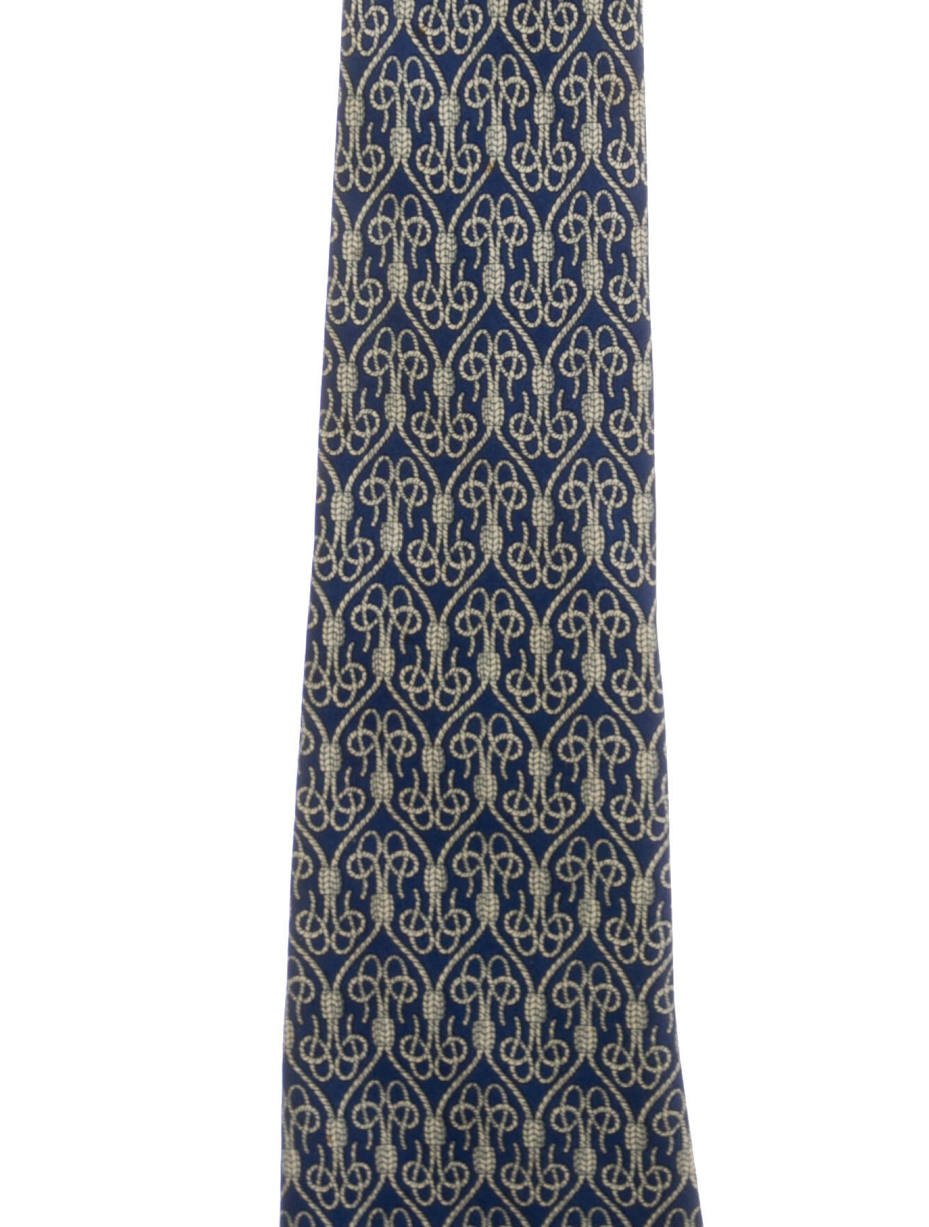 Hermès Silk Printed Tie w/Tags