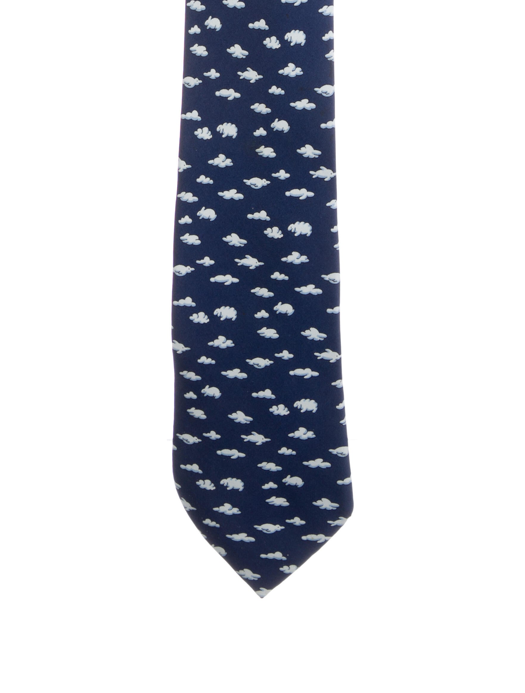 Hermès Silk Printed Tie