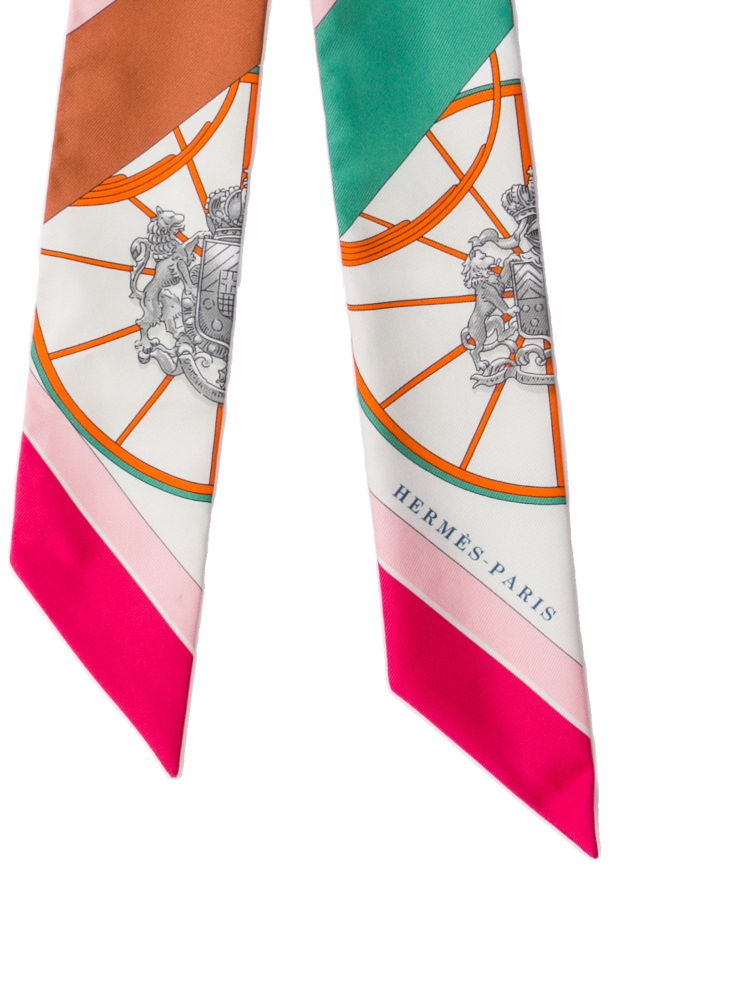 Hermès Springs Springs Silk Twilly Scarf
