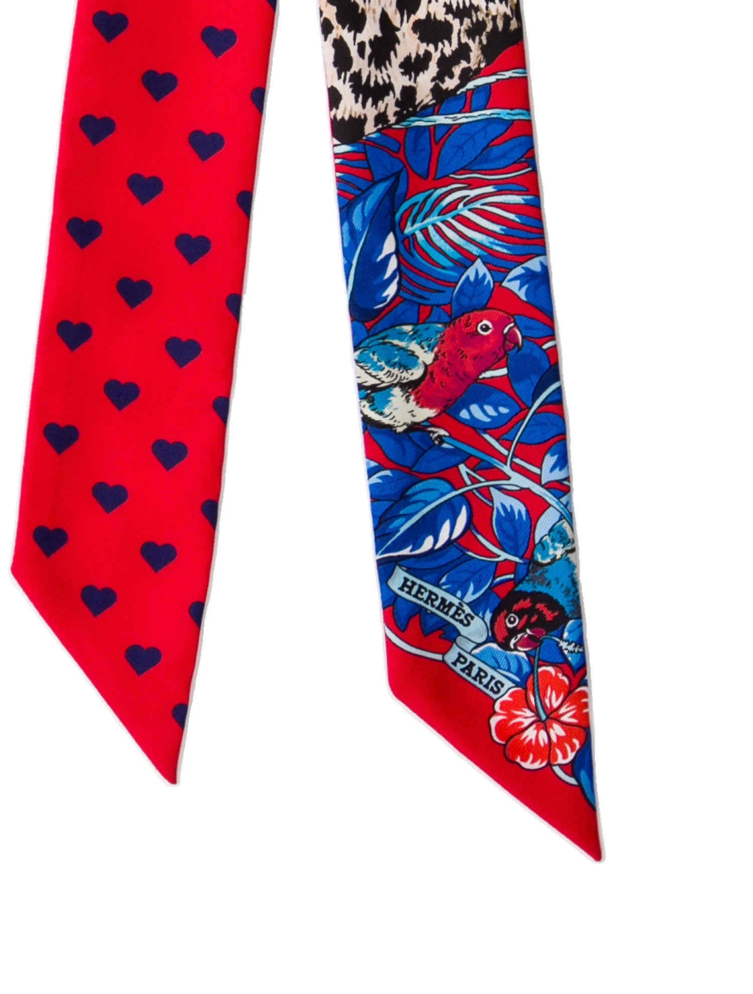 Hermès Jungle Love Silk Twilly Scarf