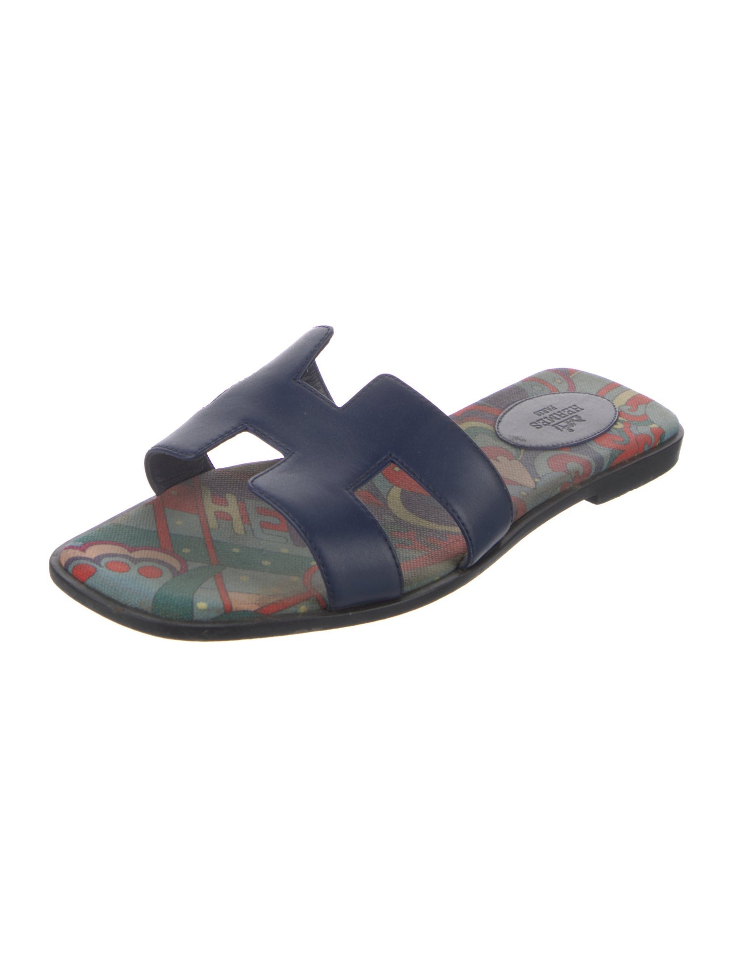 Hermès Oran H Logo Flats