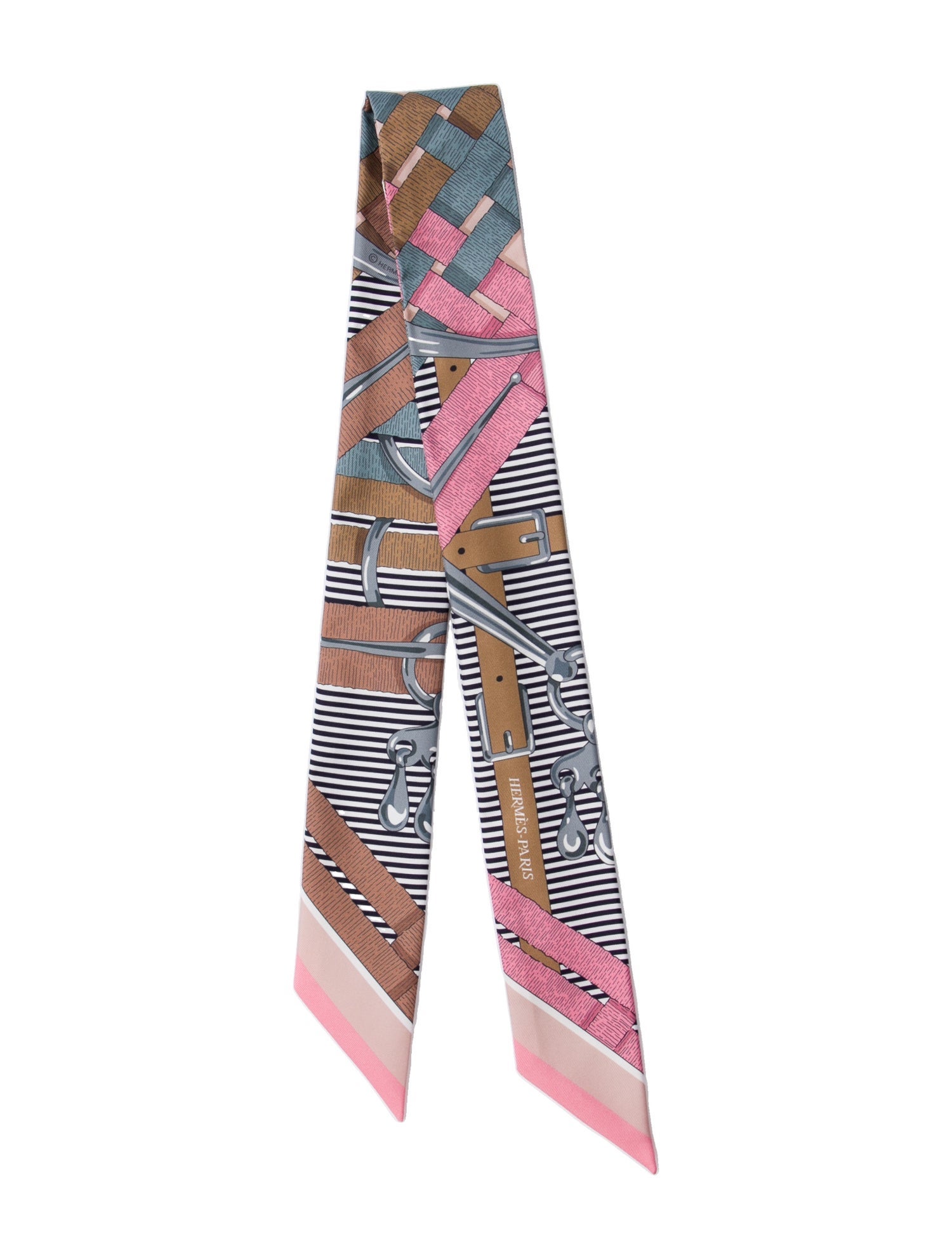 Hermès Mors à Jouets Chemise Silk Twilly Scarf w/ Tags