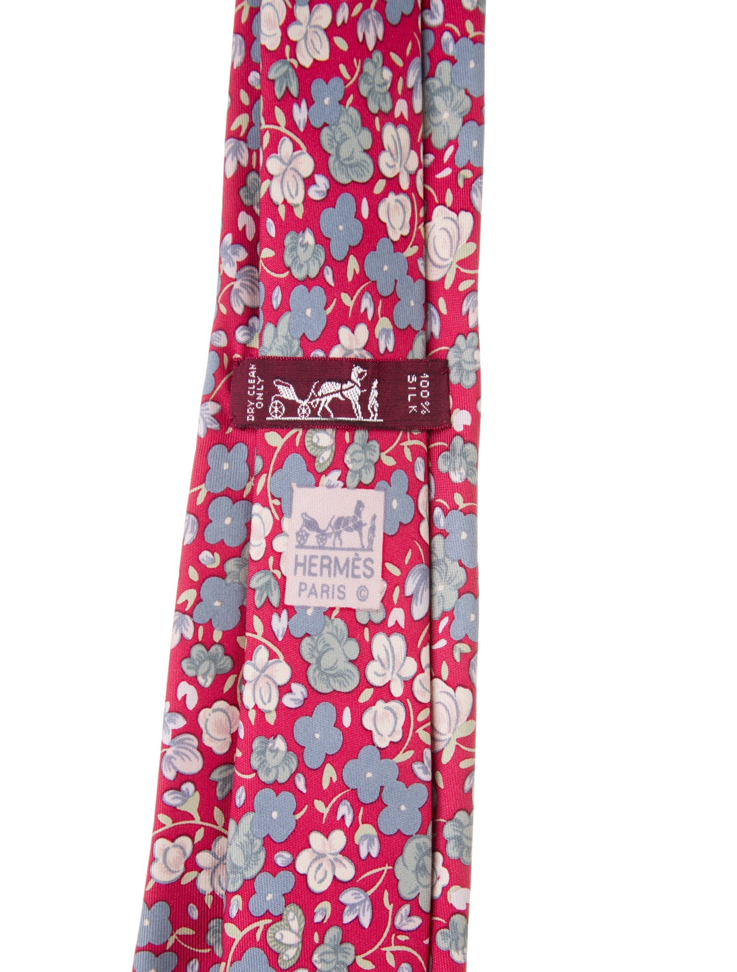 Hermès pattern silk tie