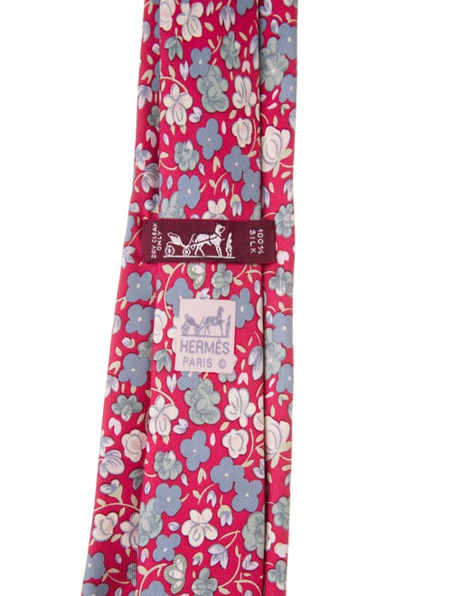 Hermès pattern silk tie
