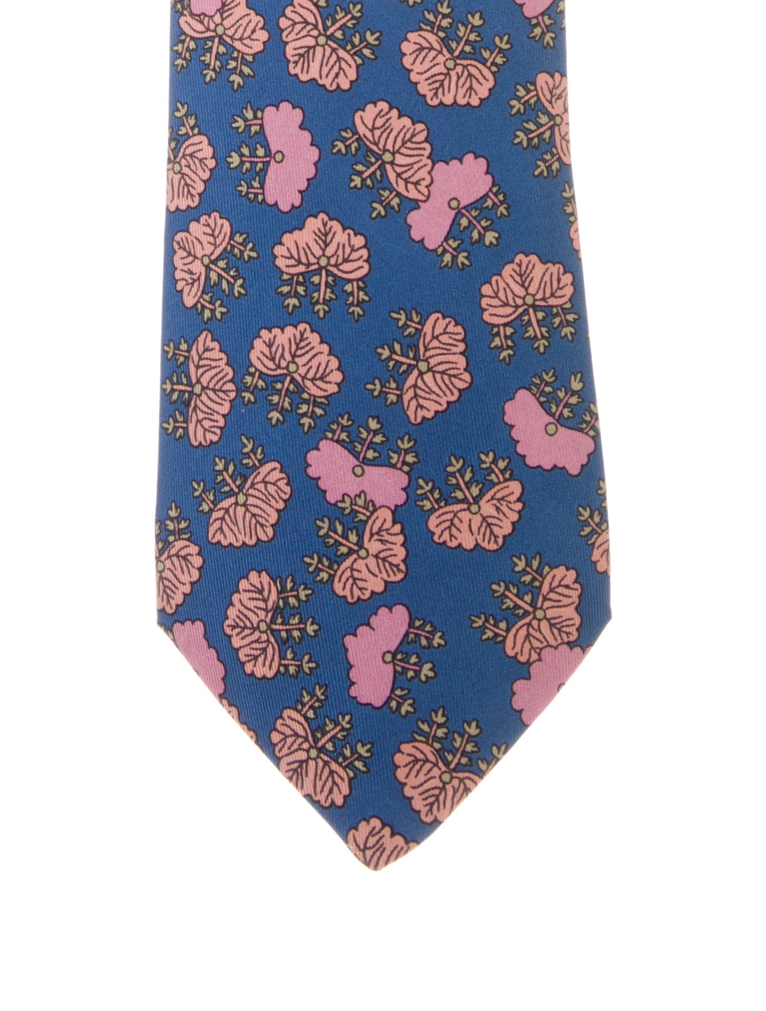 Hermès pattern silk tie