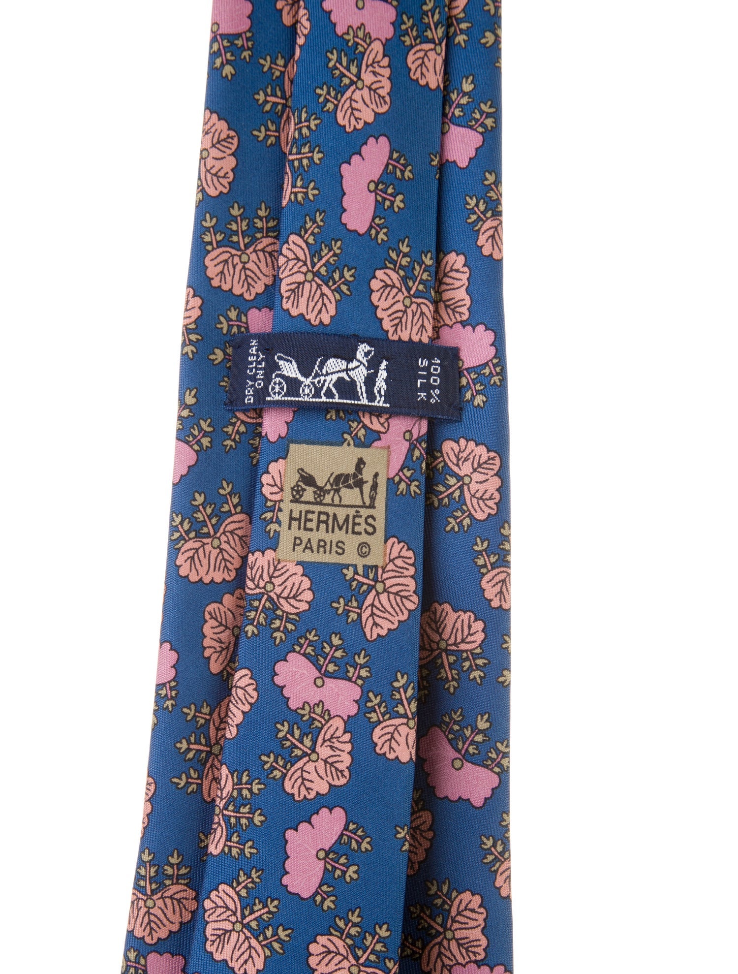 Hermès pattern silk tie