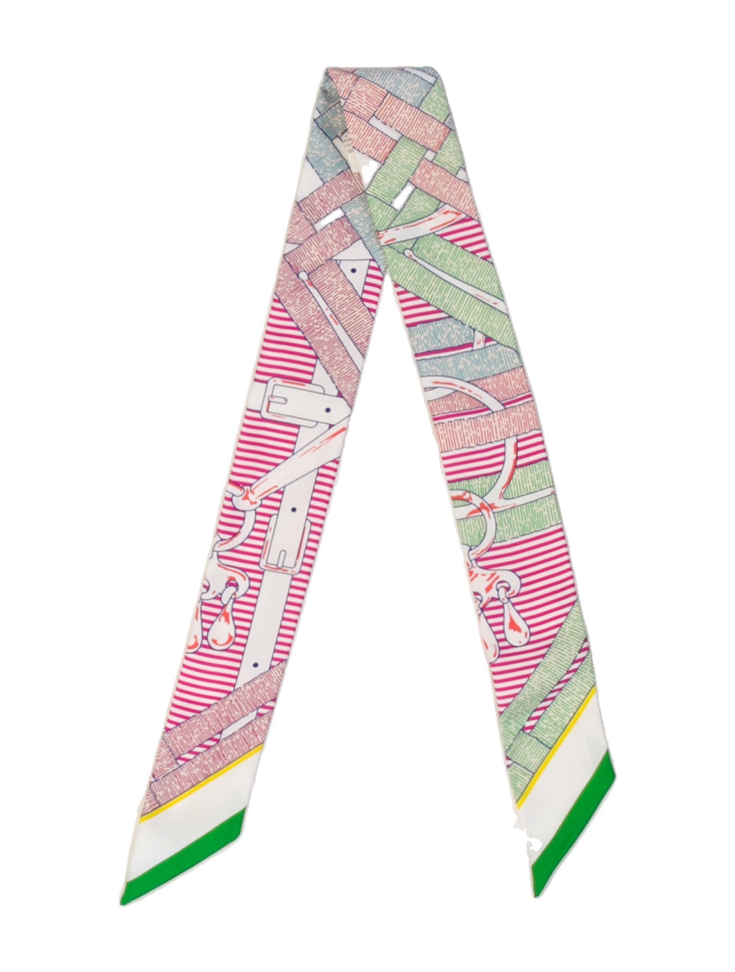 Hermès Mors à Jouets Chemise Silk Twilly Scarf w/ Tags