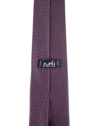Hermès Pattern Silk Tie