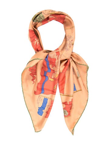 Hermès Pavois Dip-Dye Scarf