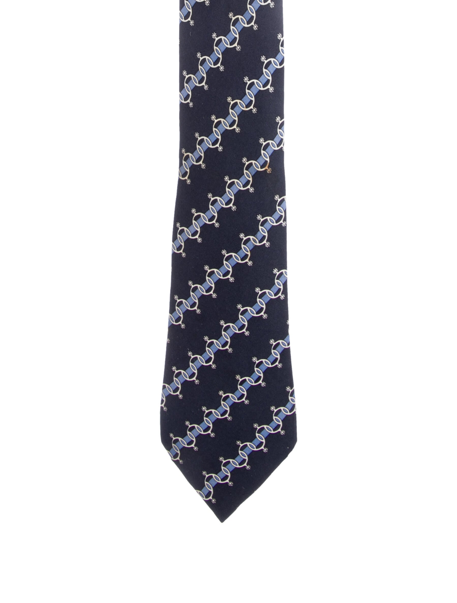 Hermès pattern print tie