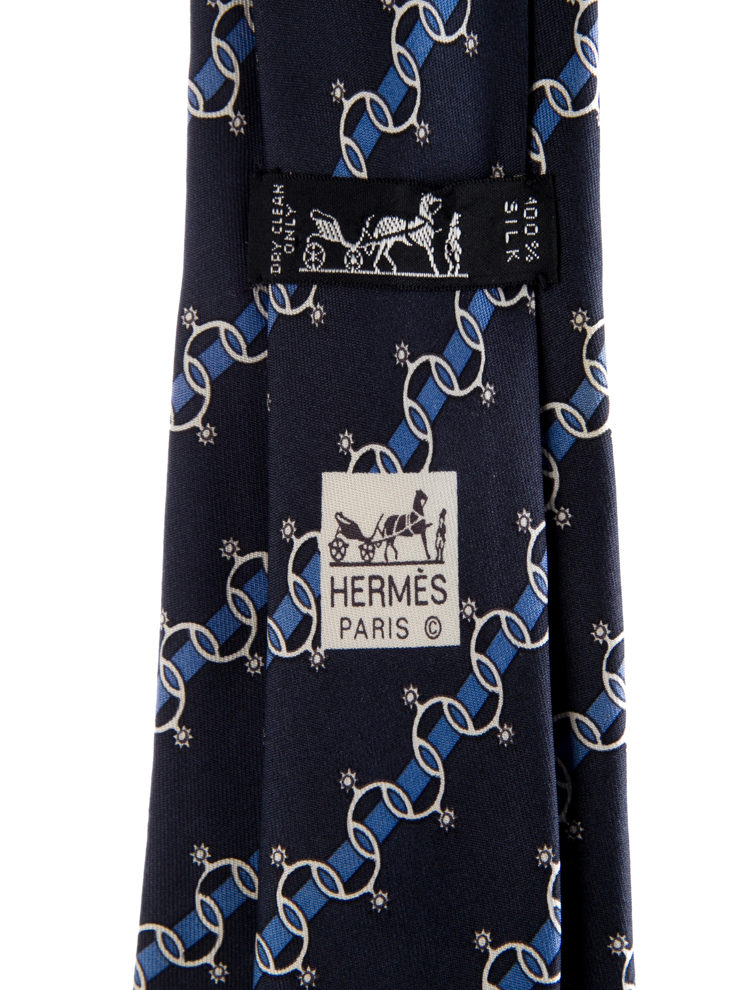 Hermès pattern print tie