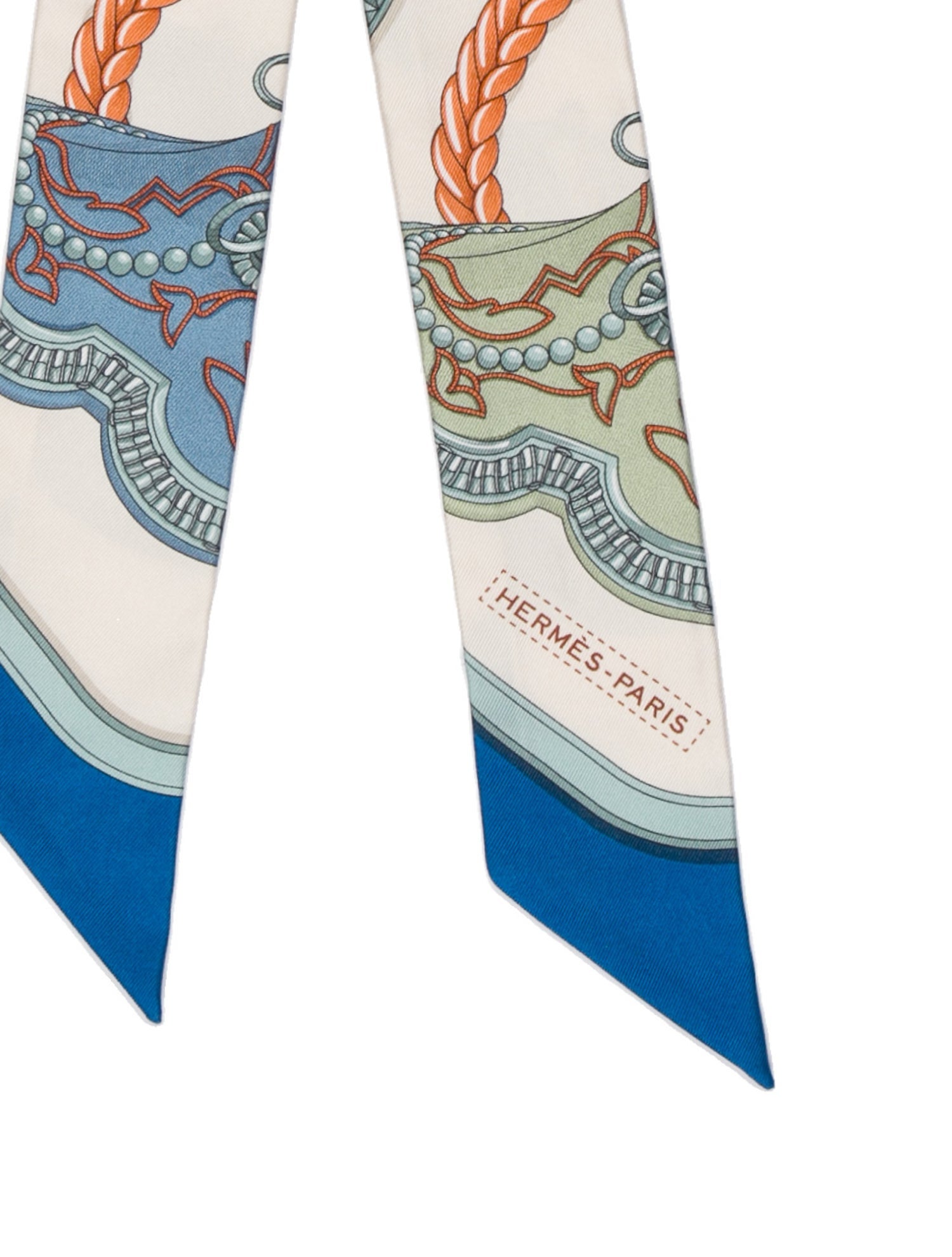 Hermès Grand Apparat Silk Twilly Scarf