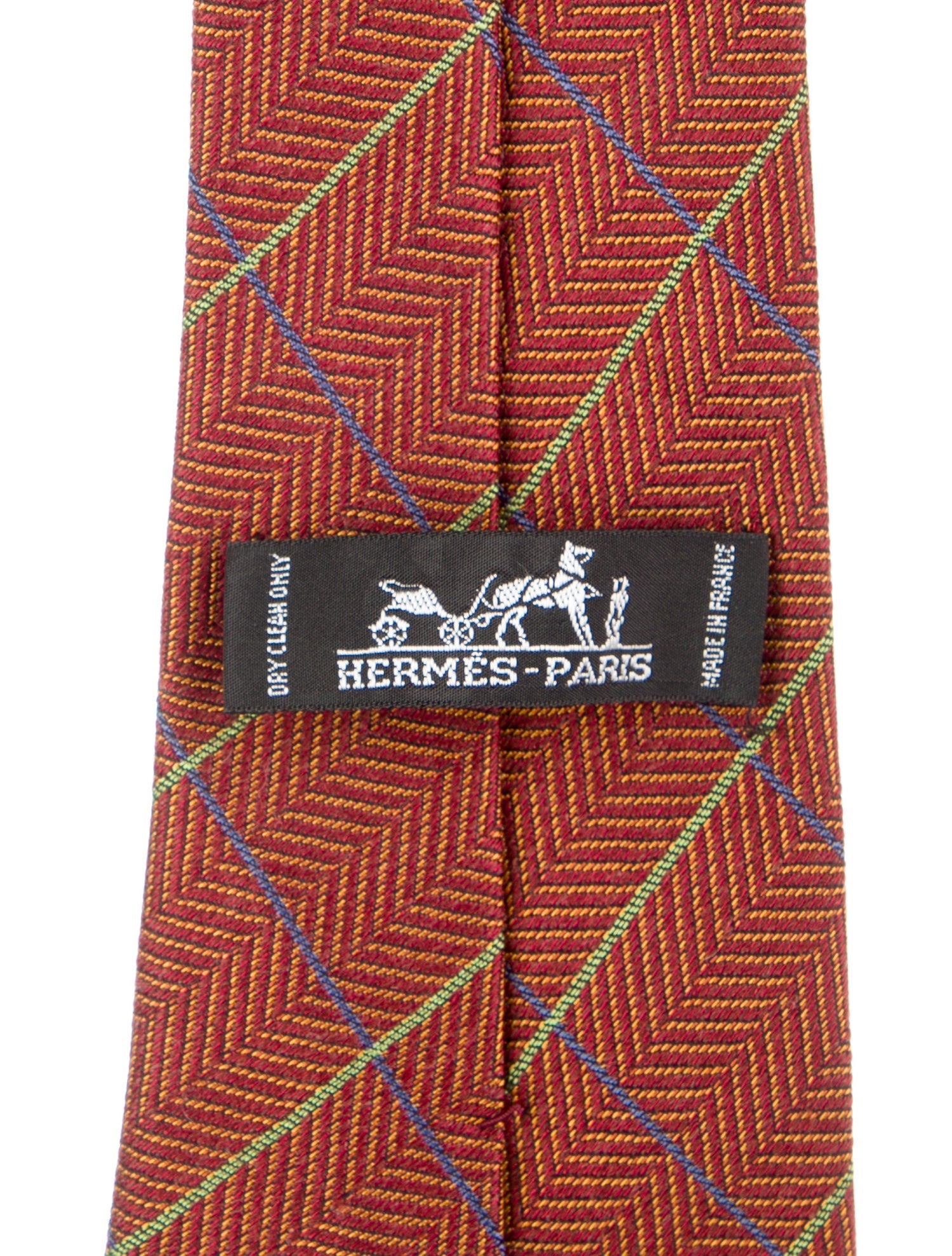 Hermès Pattern Print Tie