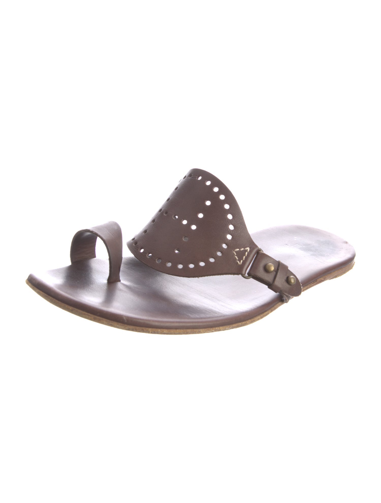 Hermès Vintage Leather Slides