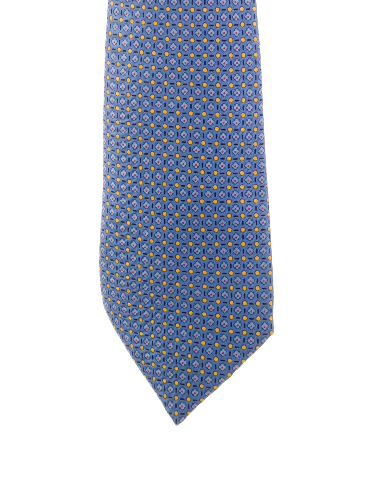 Hermès Pattern Silk Tie