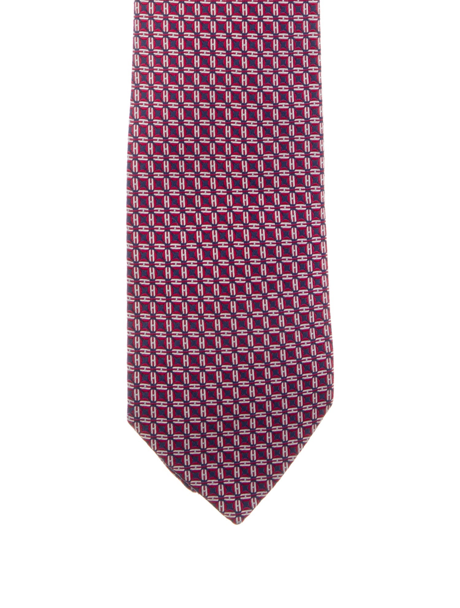 Hermès Pattern Silk Tie