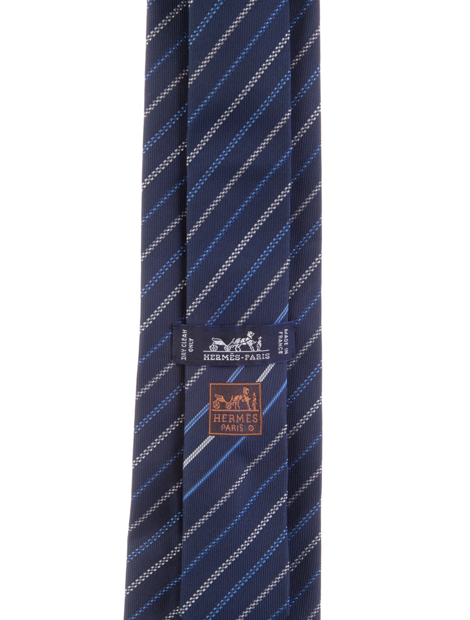 Hermès Striped Silk Tie