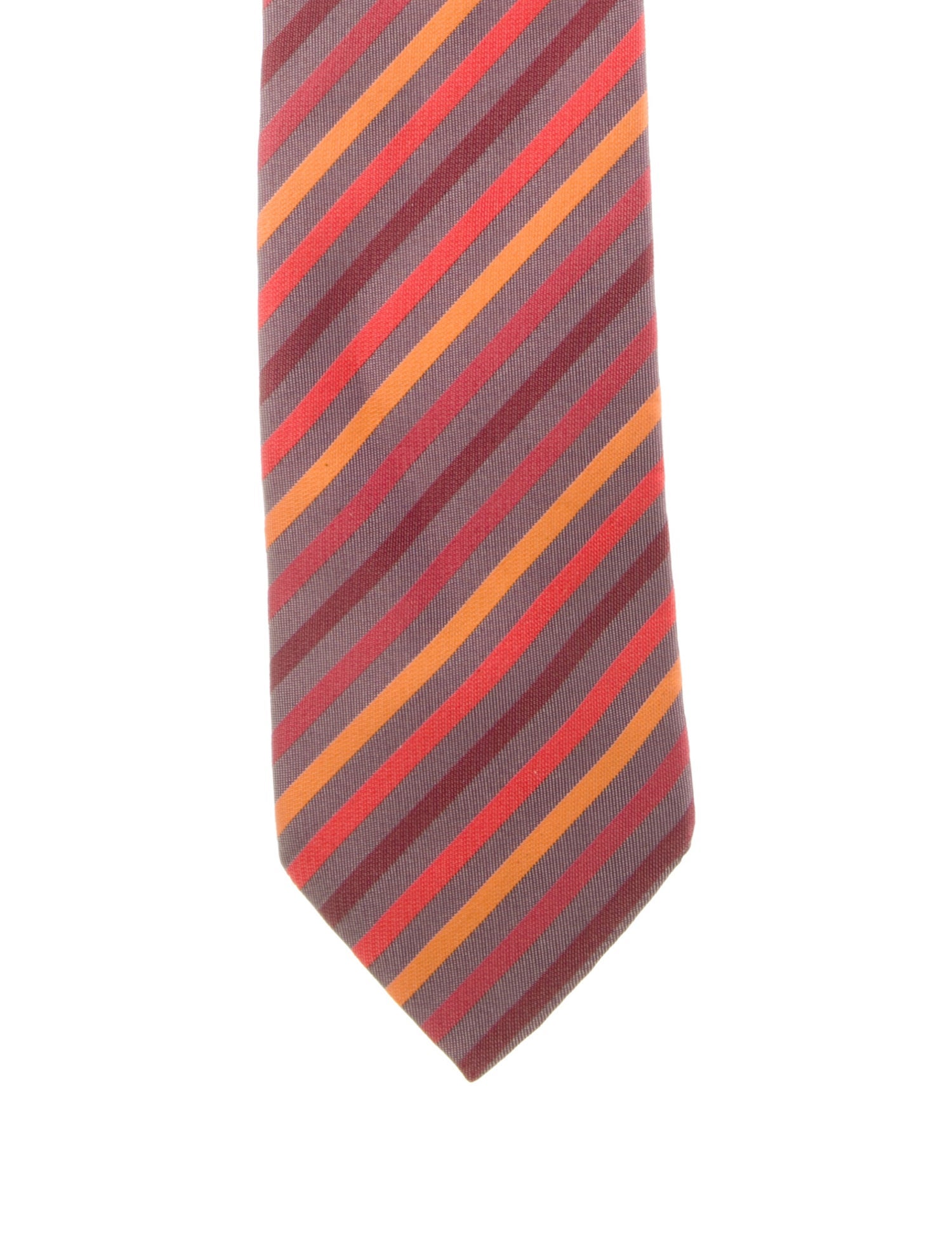 Hermès Striped Silk Tie