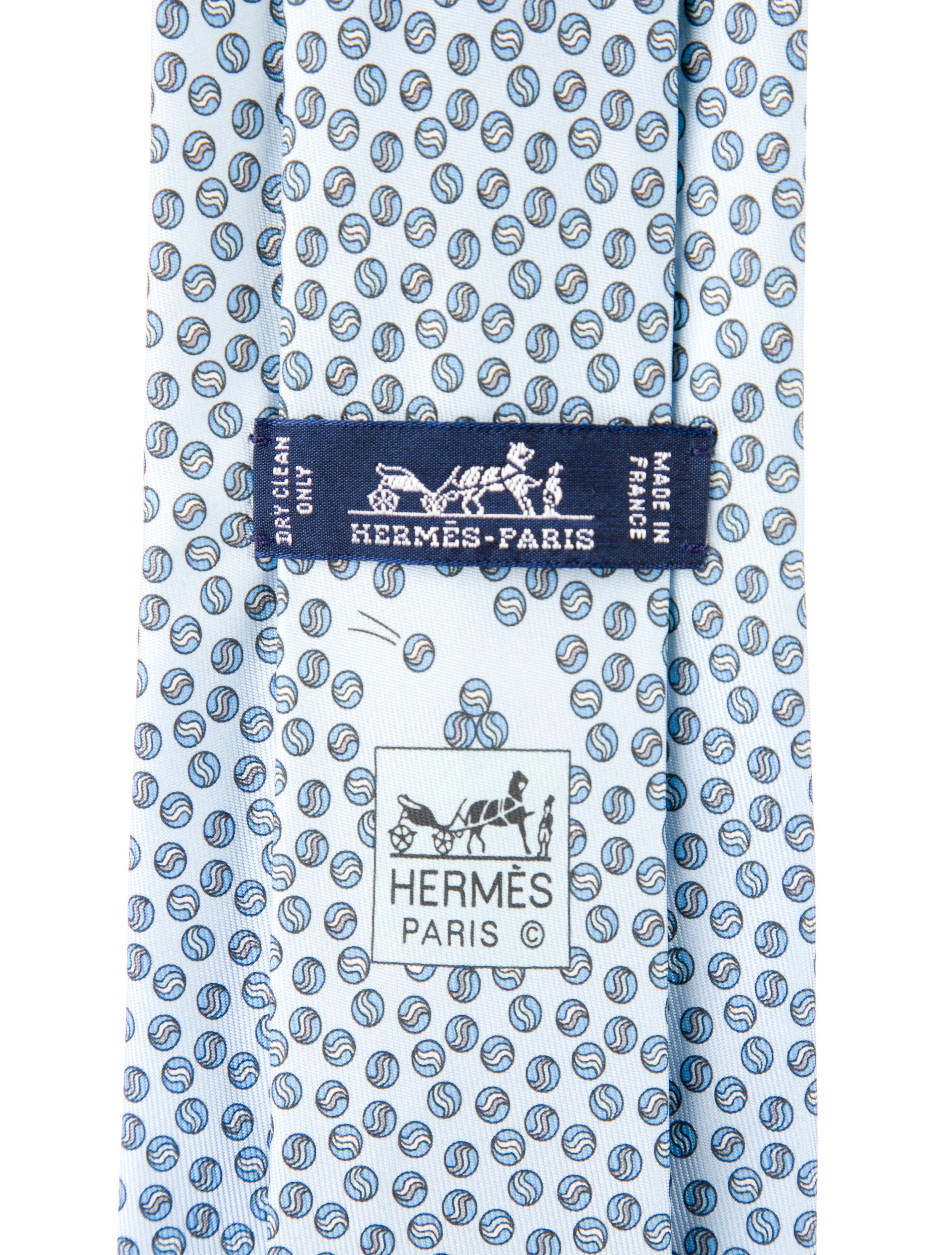 Hermès Printed Silk Tie