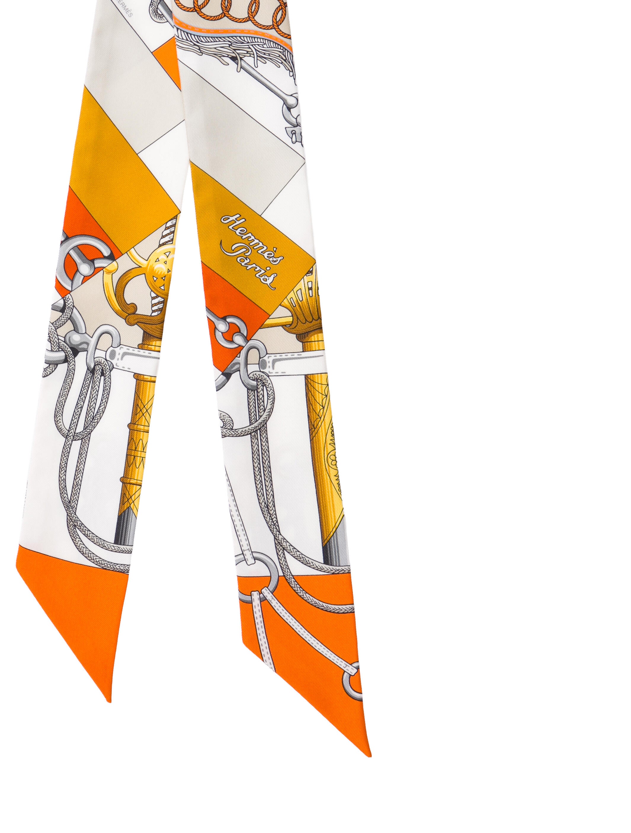 Hermès Cliquetis Silk Twilly Scarf