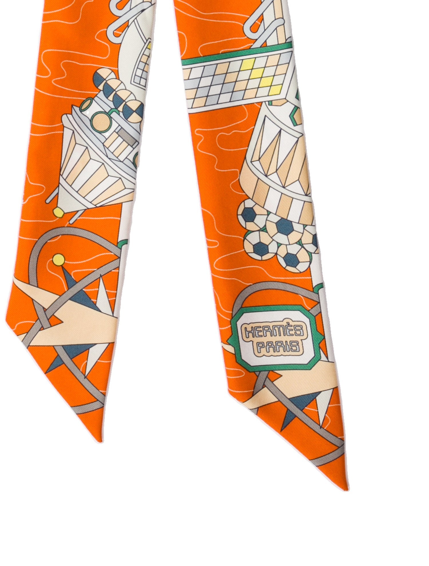 Hermès Odyssey Silk Twilly Scarf