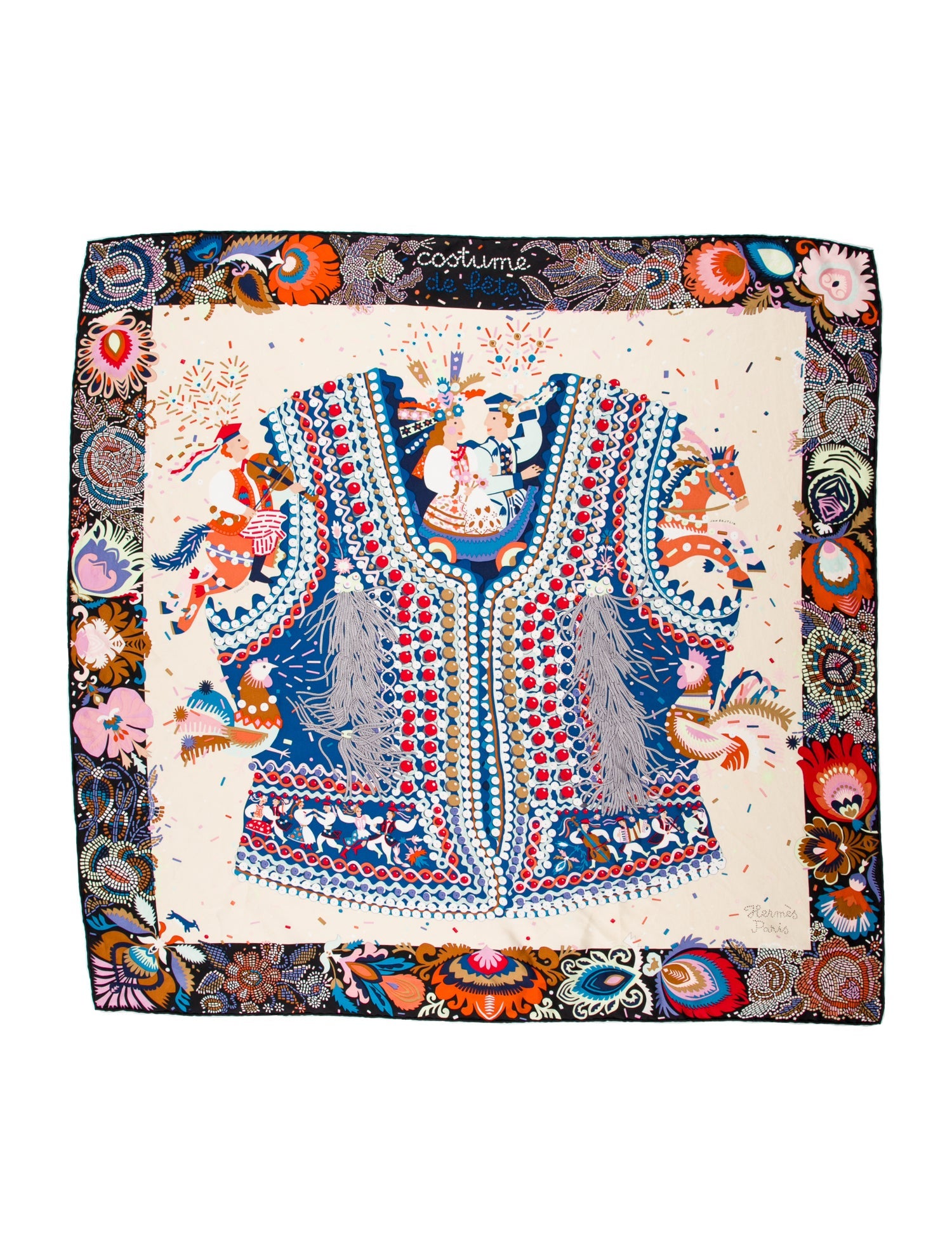 Hermès Costume de Fete Silk Scarf