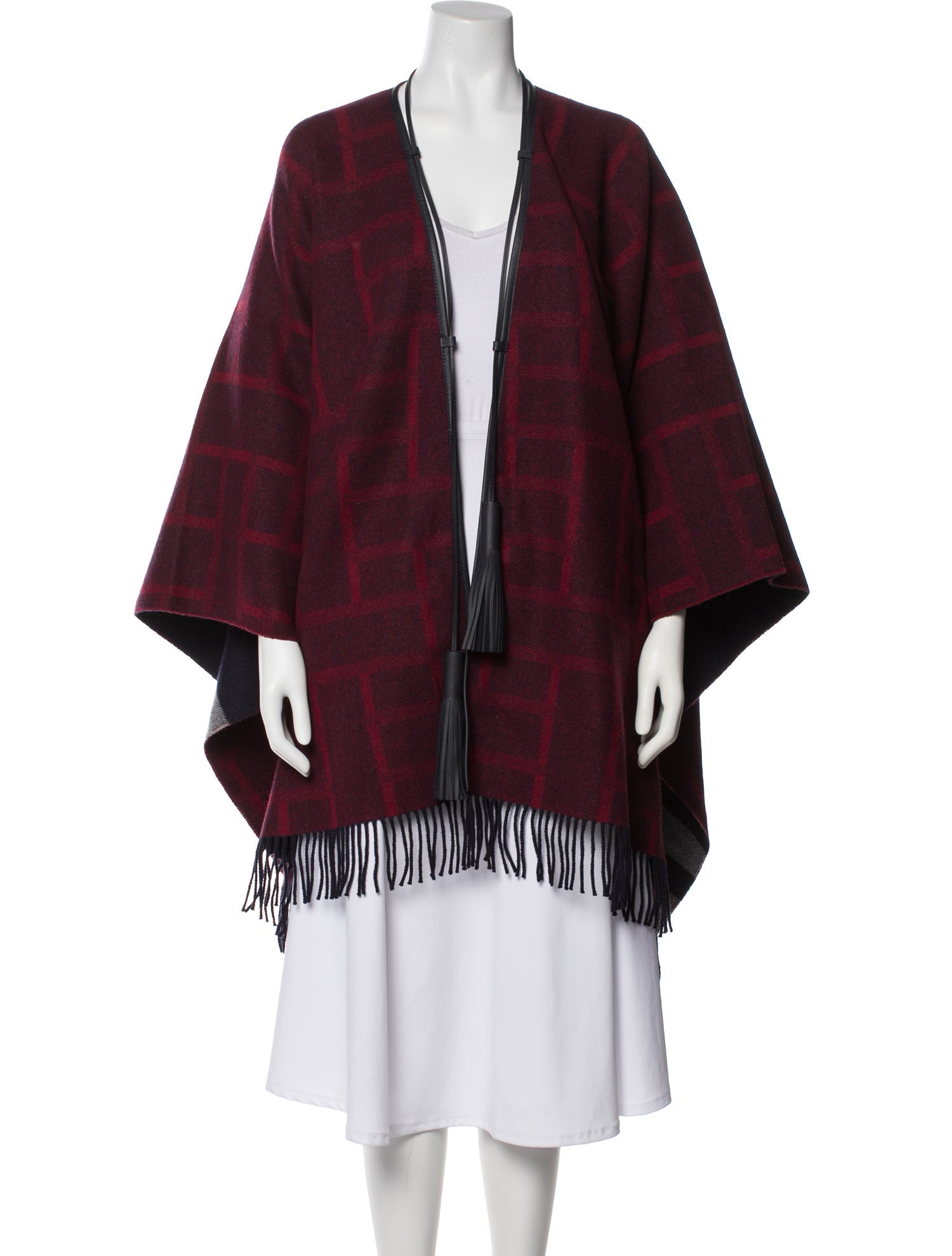 Hermès Merino Wool Plaid Print Sweater