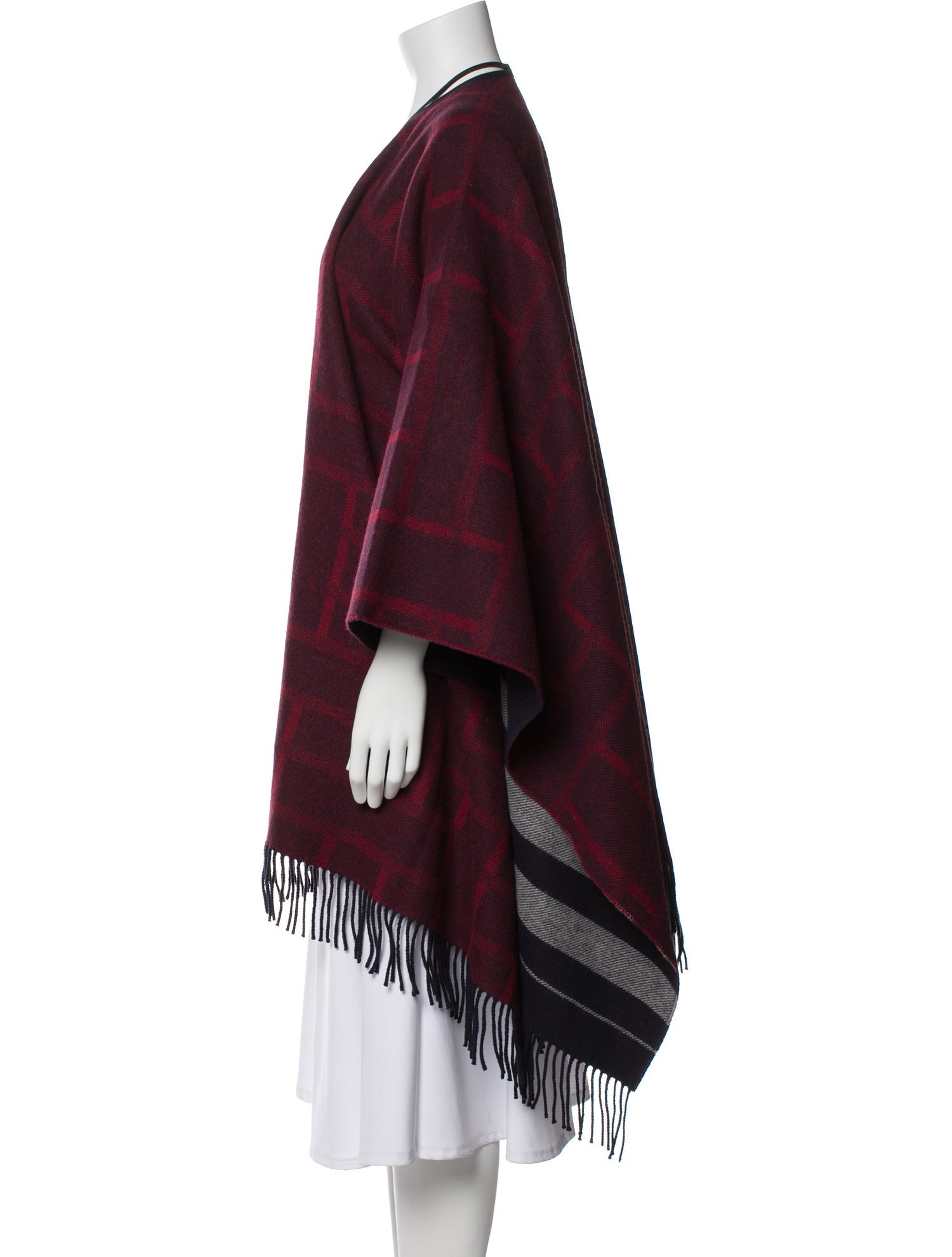 Hermès Merino Wool Plaid Print Sweater