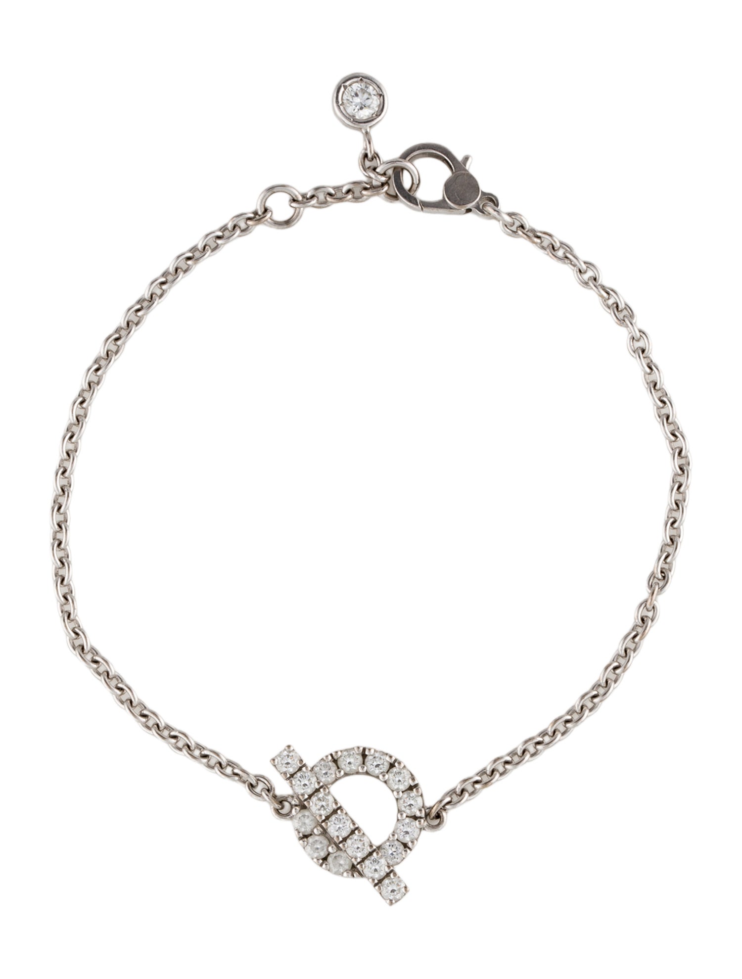 Hermès 18K Diamond Finesse Station Bracelet