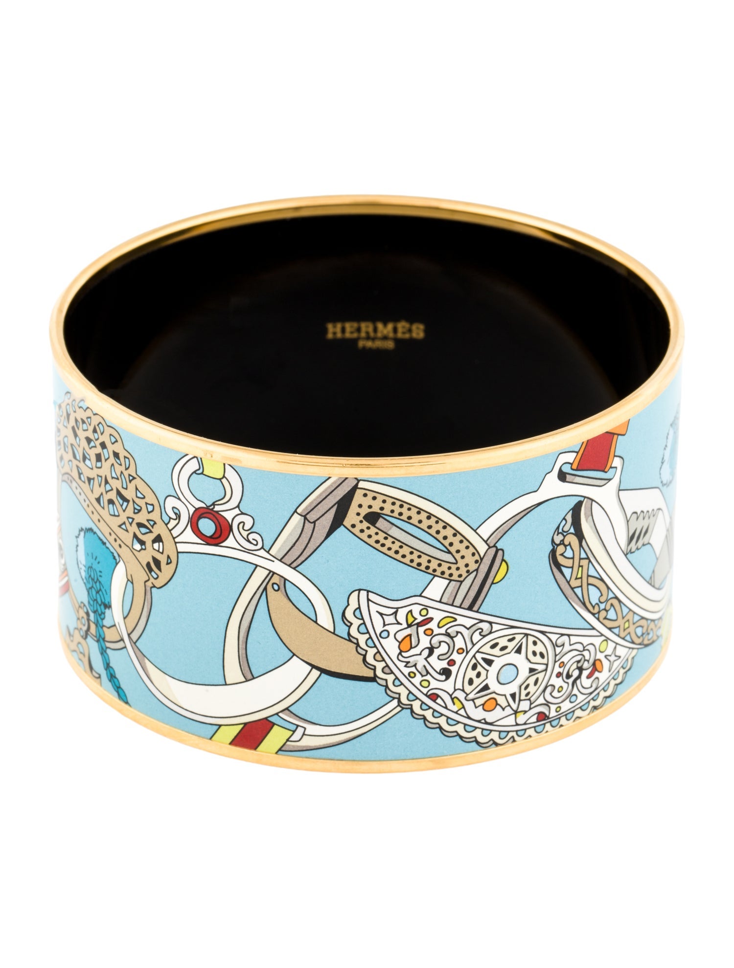 Hermès Extra Wide Enamel Bracelet