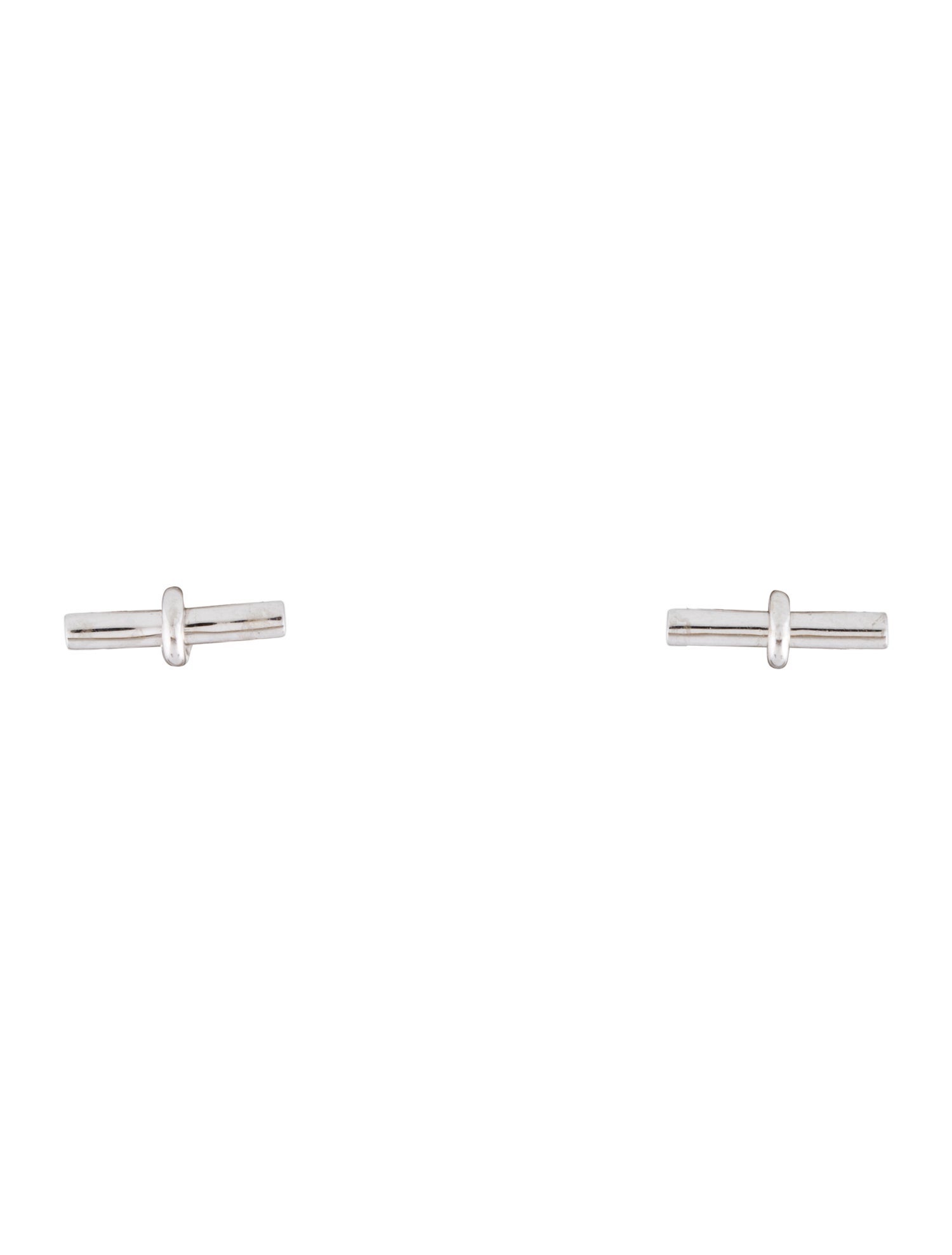 Hermès Vintage 18K Mini Chaine d'Ancre Stud Earrings