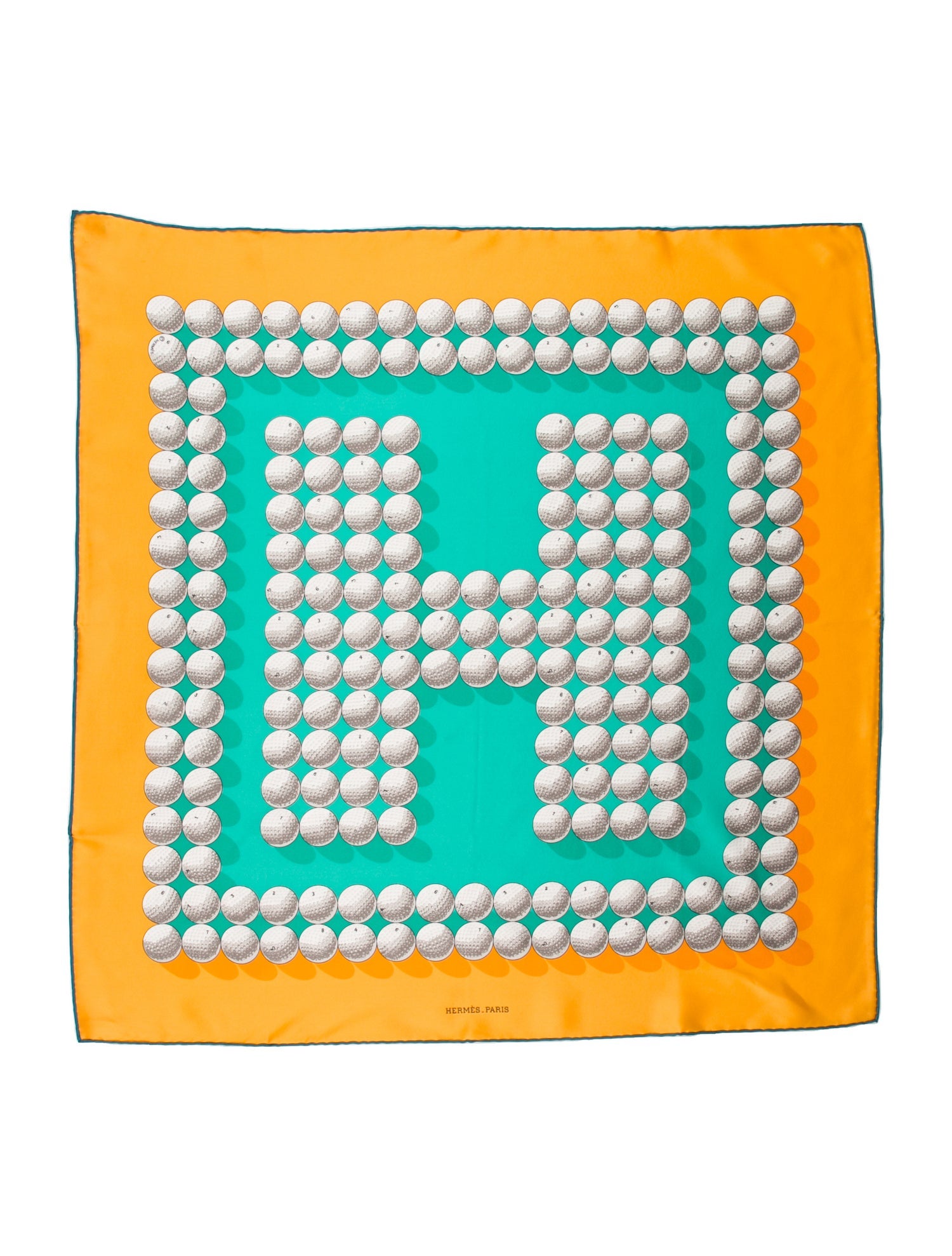 Hermès Balles De Golf II Silk Scarf
