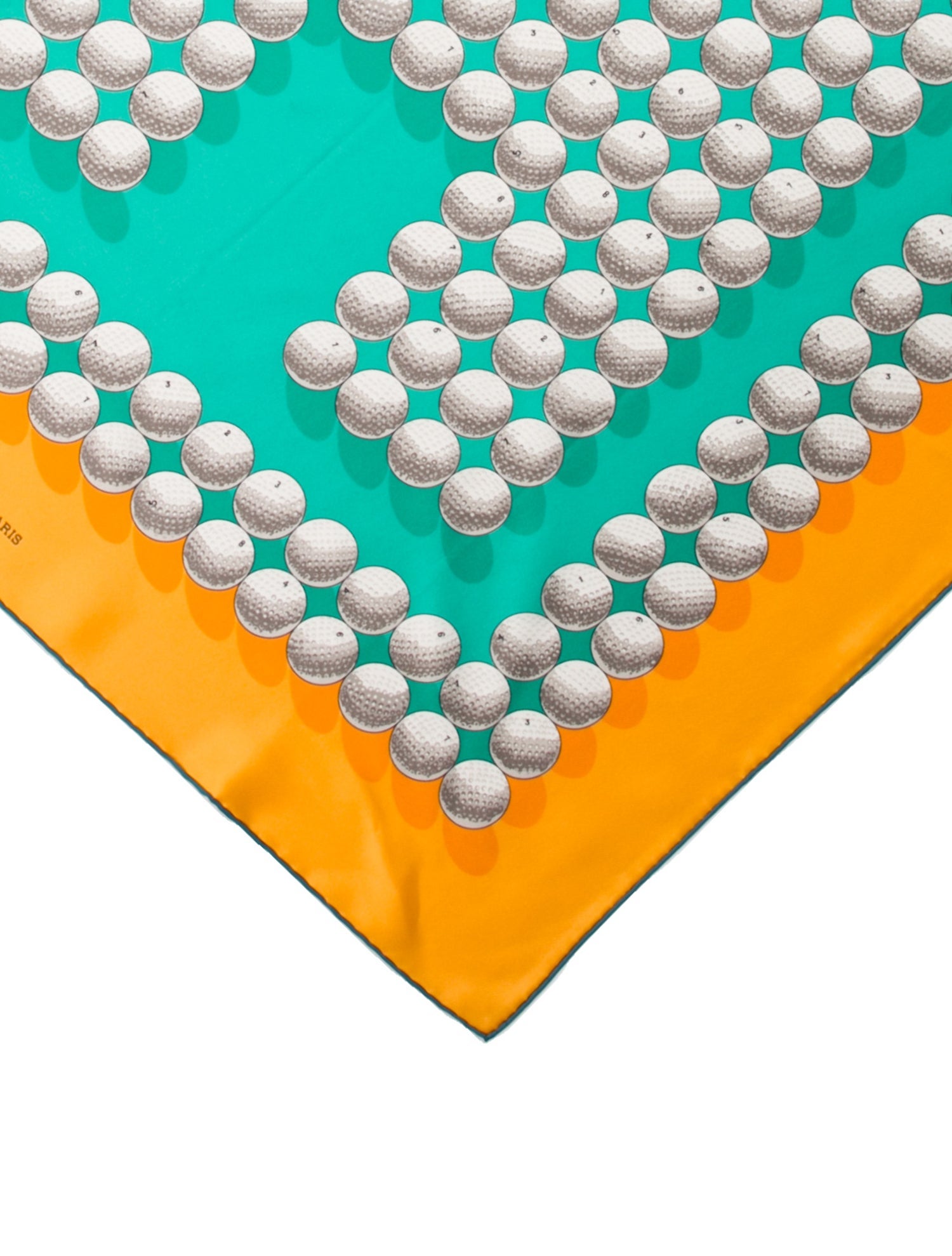 Hermès Balles De Golf II Silk Scarf