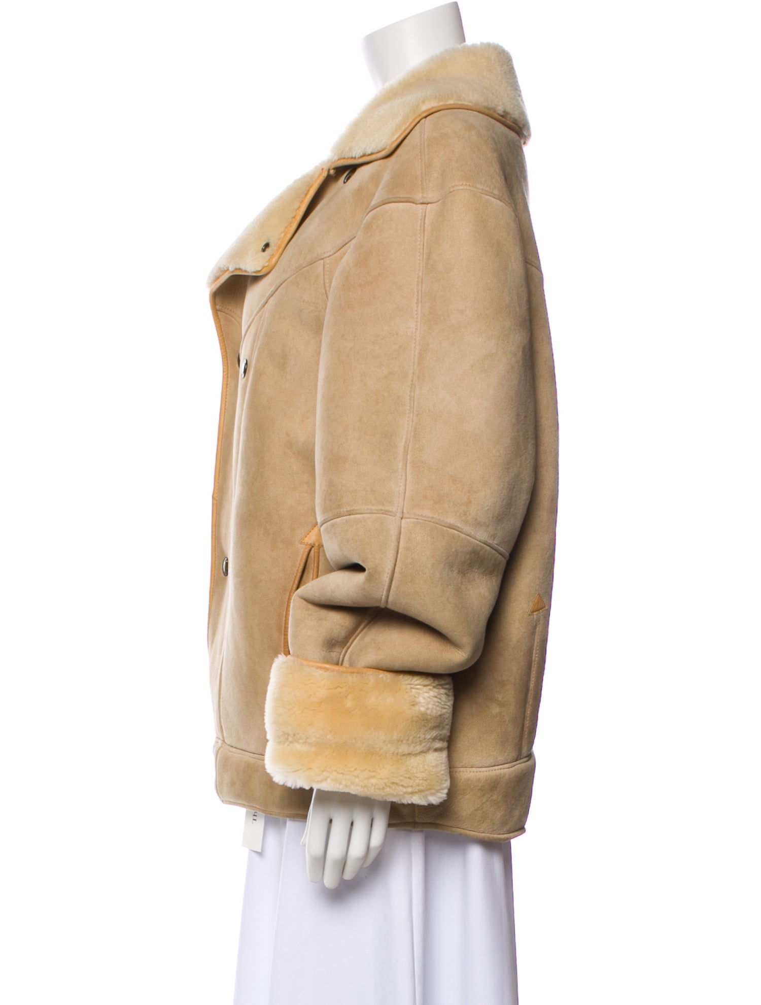 Hermès Lamb Leather Faux Fur Coat