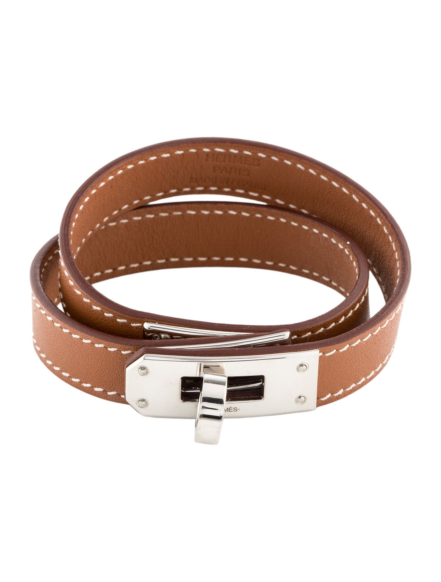Hermès Leather Kelly Double Tour Wrap Bracelet