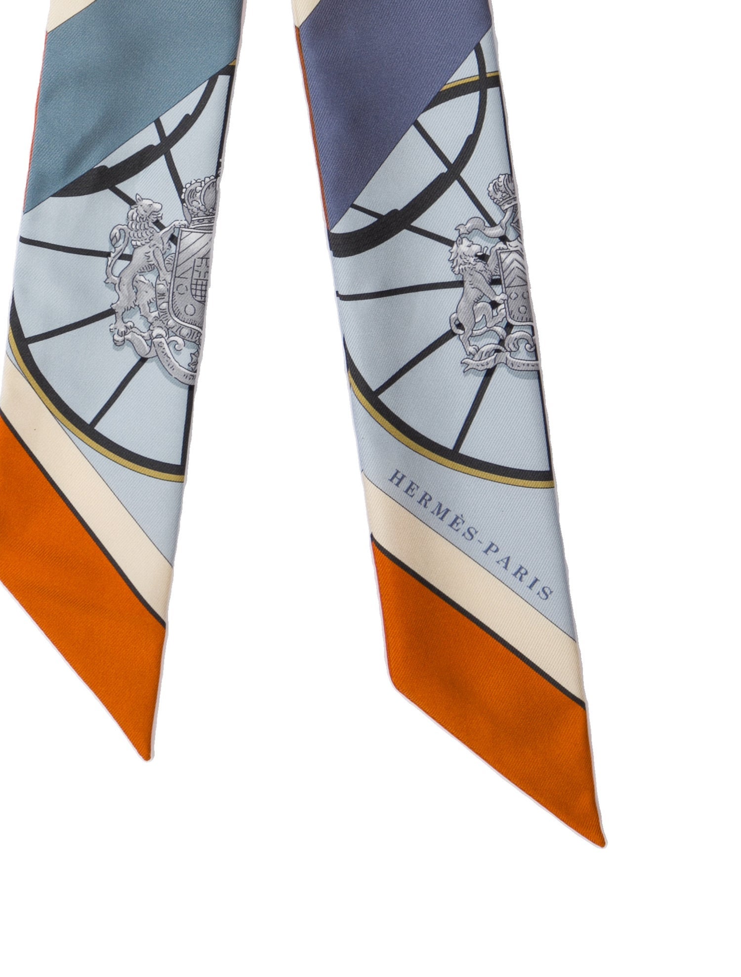 Hermès Springs Springs Silk Twilly Scarf