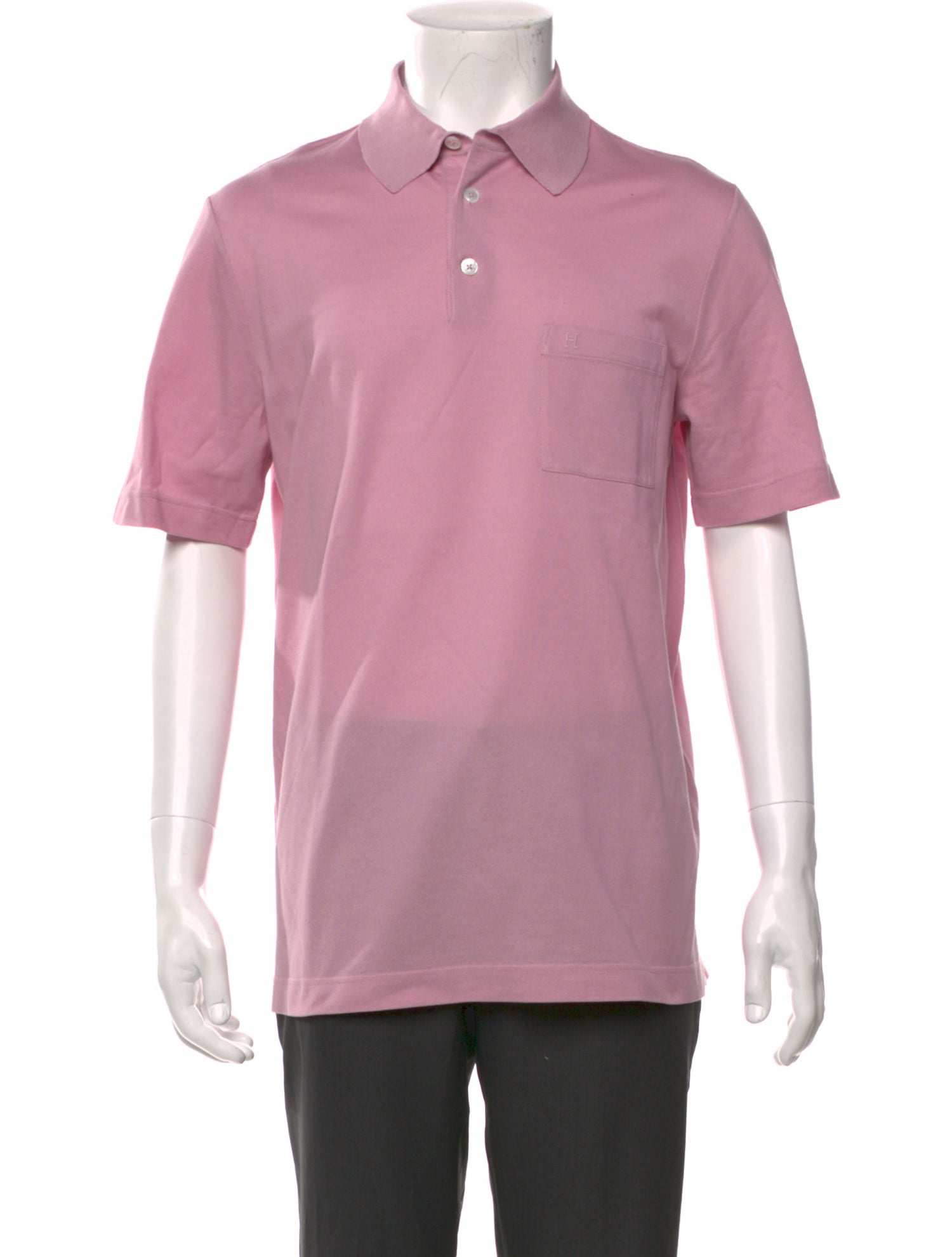 Hermès Collar Short Sleeve Polo Shirt