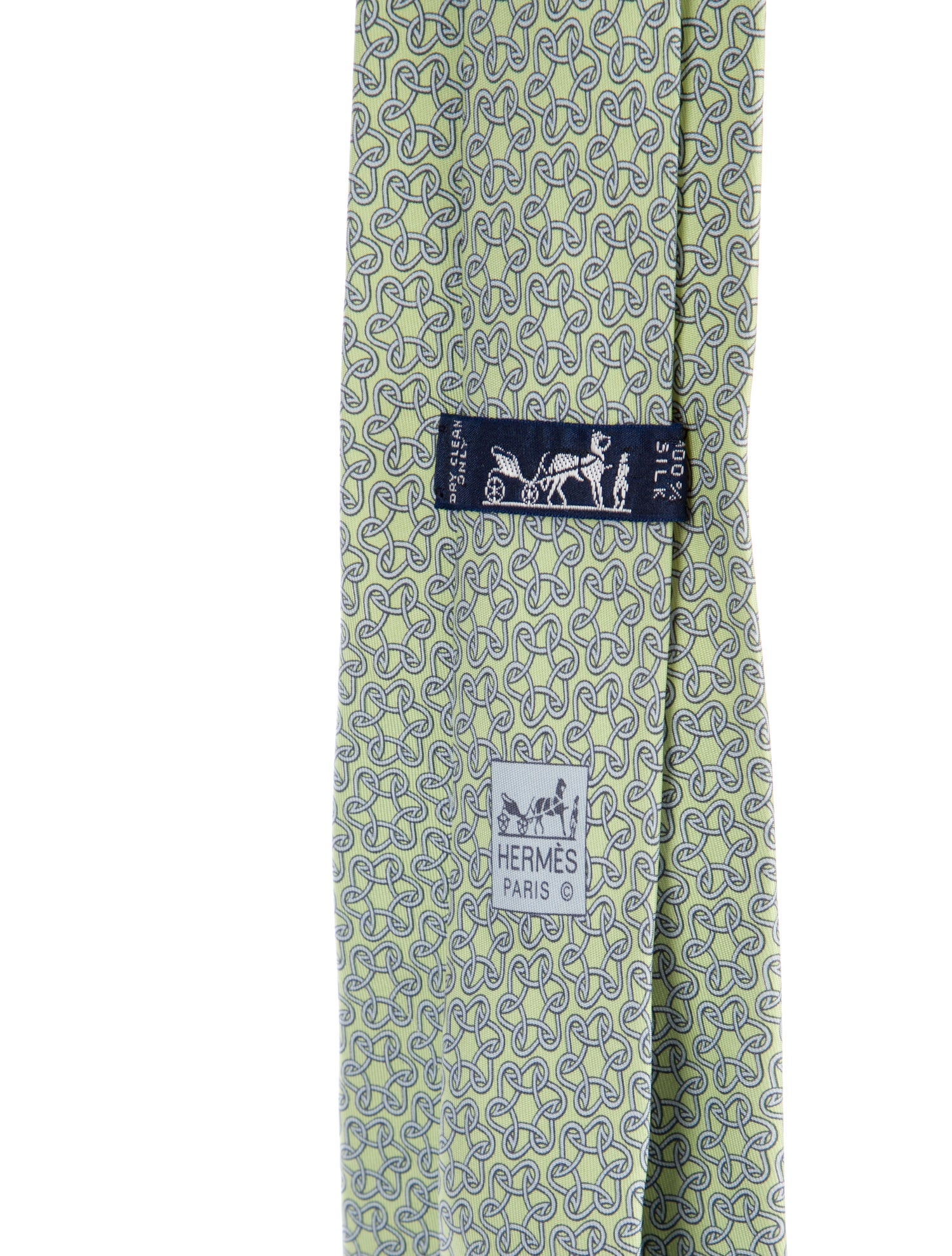 Hermès Patterned Silk tie