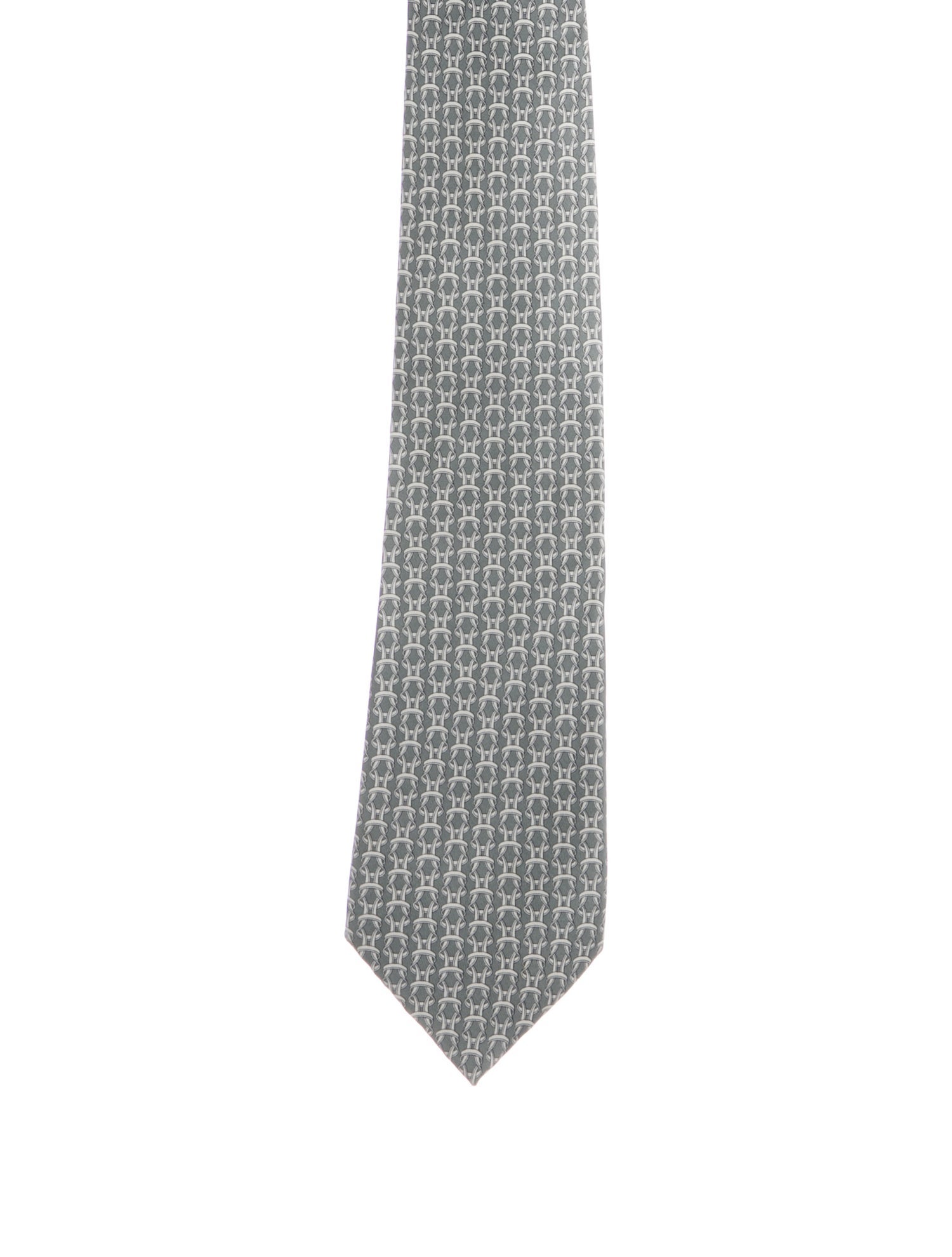 Hermès pattern print tie
