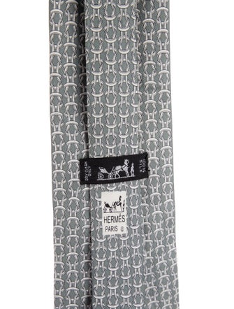 Hermès pattern print tie